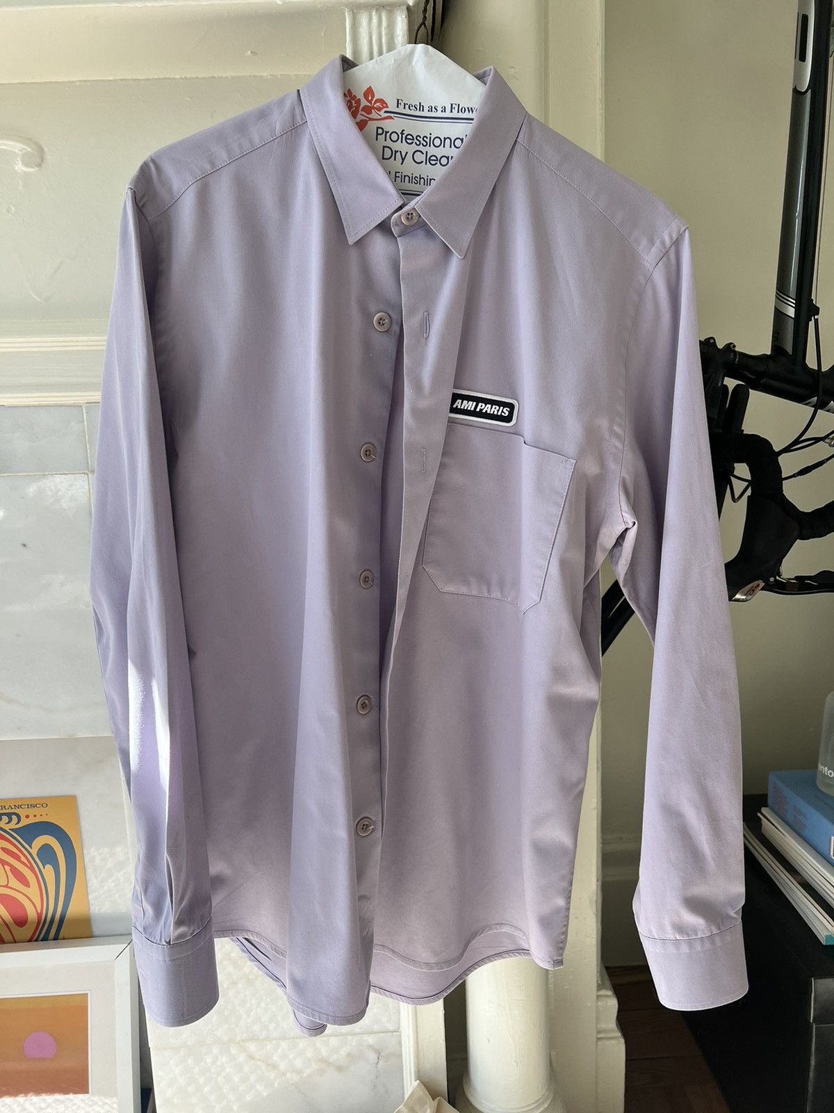 AMI AMI lilac work shirt Size US S / EU 44-46 / 1 - 2 Thumbnail