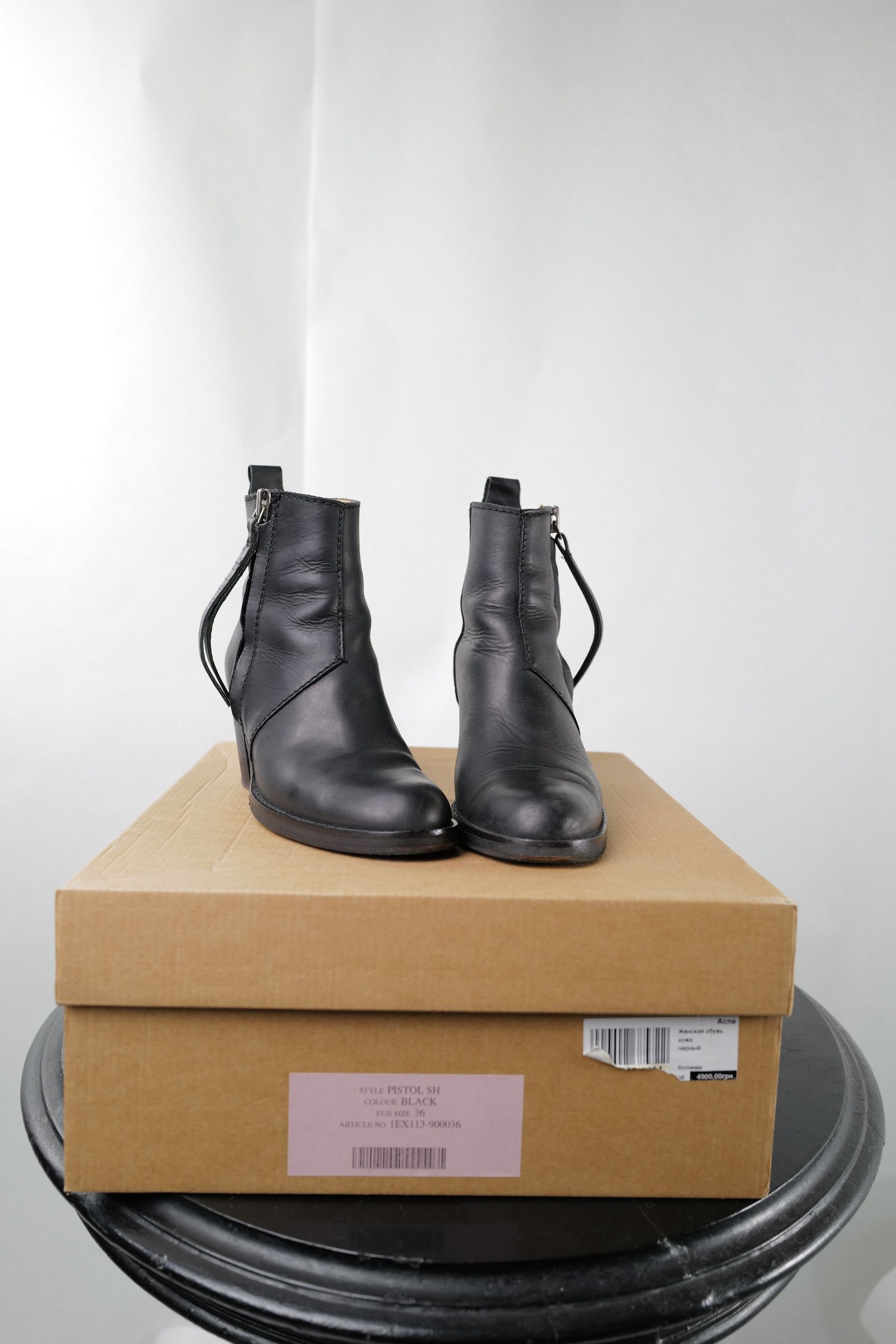 Acne Studios Acne Studios Black Leather Boots Size US 6 / IT 36 - 2 Thumbnail