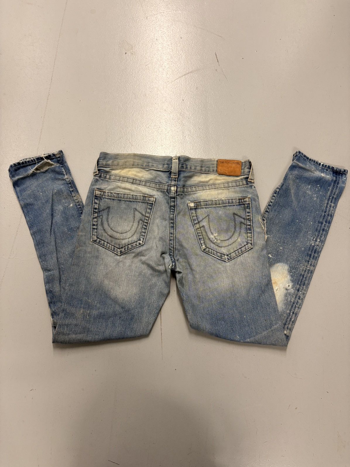 True Religion Dean Tapered Distressed Jeans W32 Made in USA