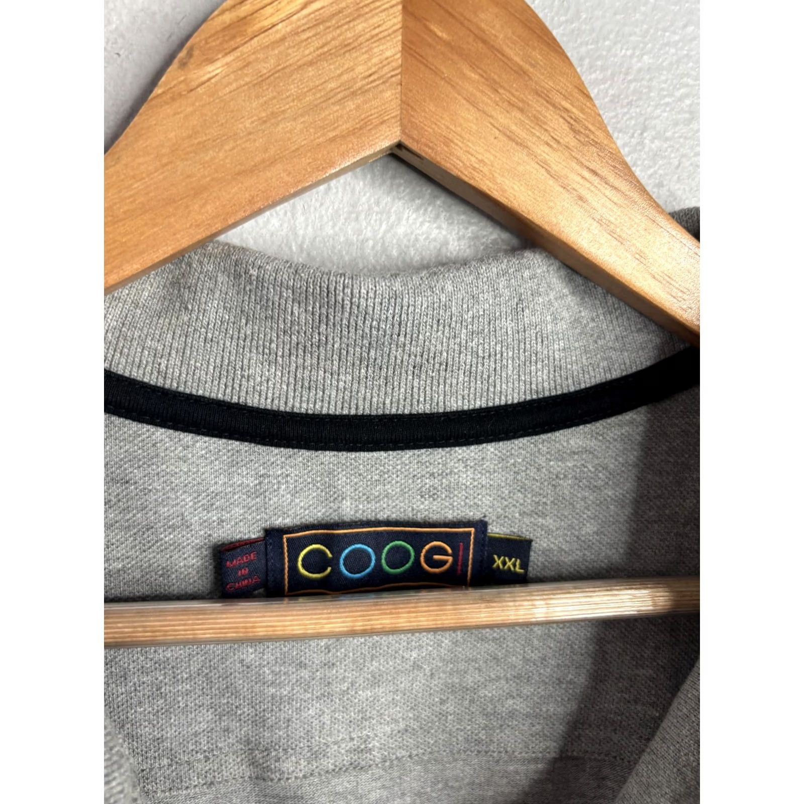 Coogi COOGI Polo Shirt 2XL Mens Gray Embroidered Logo Australia Graphic Knit Short Sleeve Collared Shirt Size US XXL / EU 58 / 5 - 4 Thumbnail