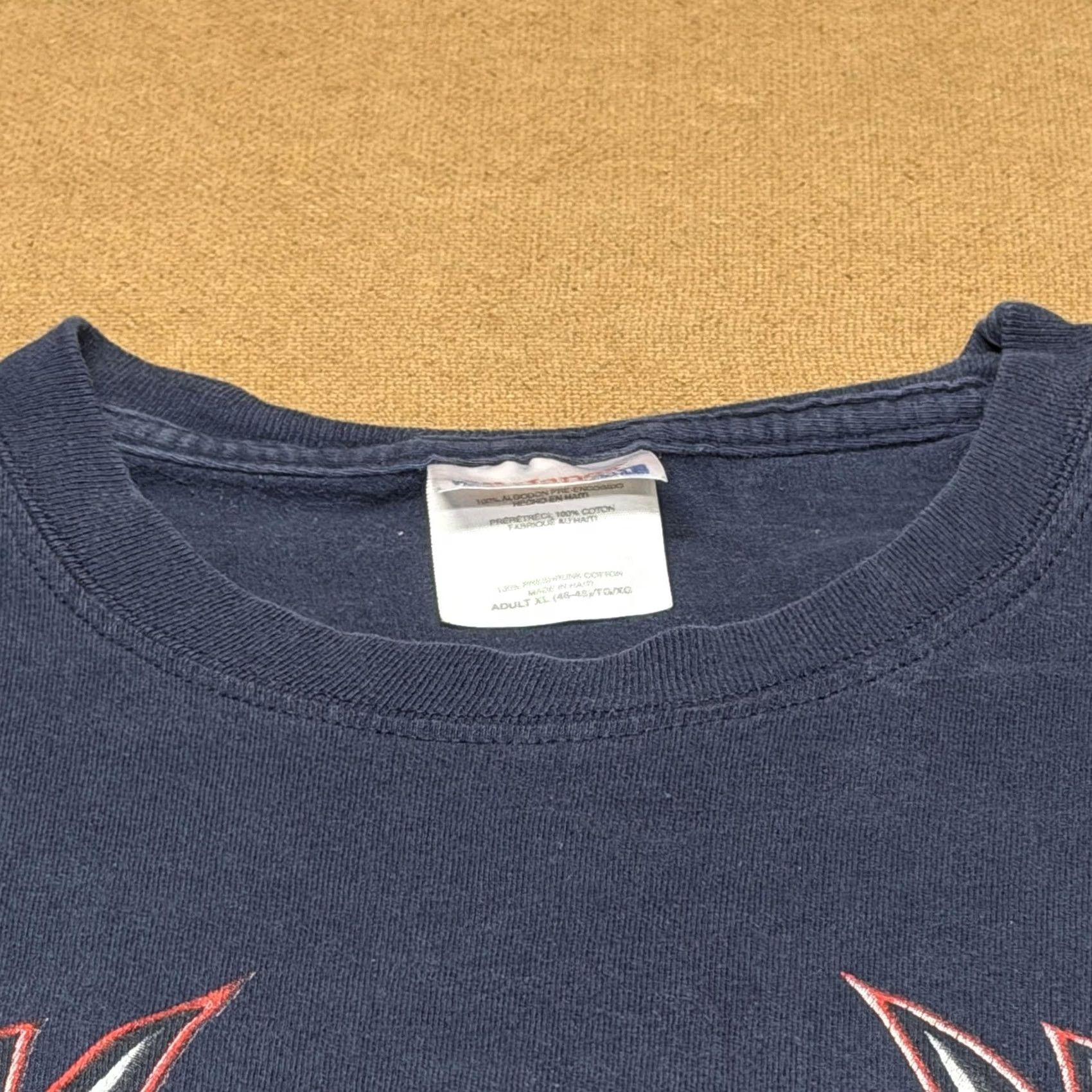Hanes Hanes Shirt Mens XL Blue USA Eagle Flag Heavyweight Patriotic Graphic T-Shirt Size US XL / EU 56 / 4 - 6 Thumbnail