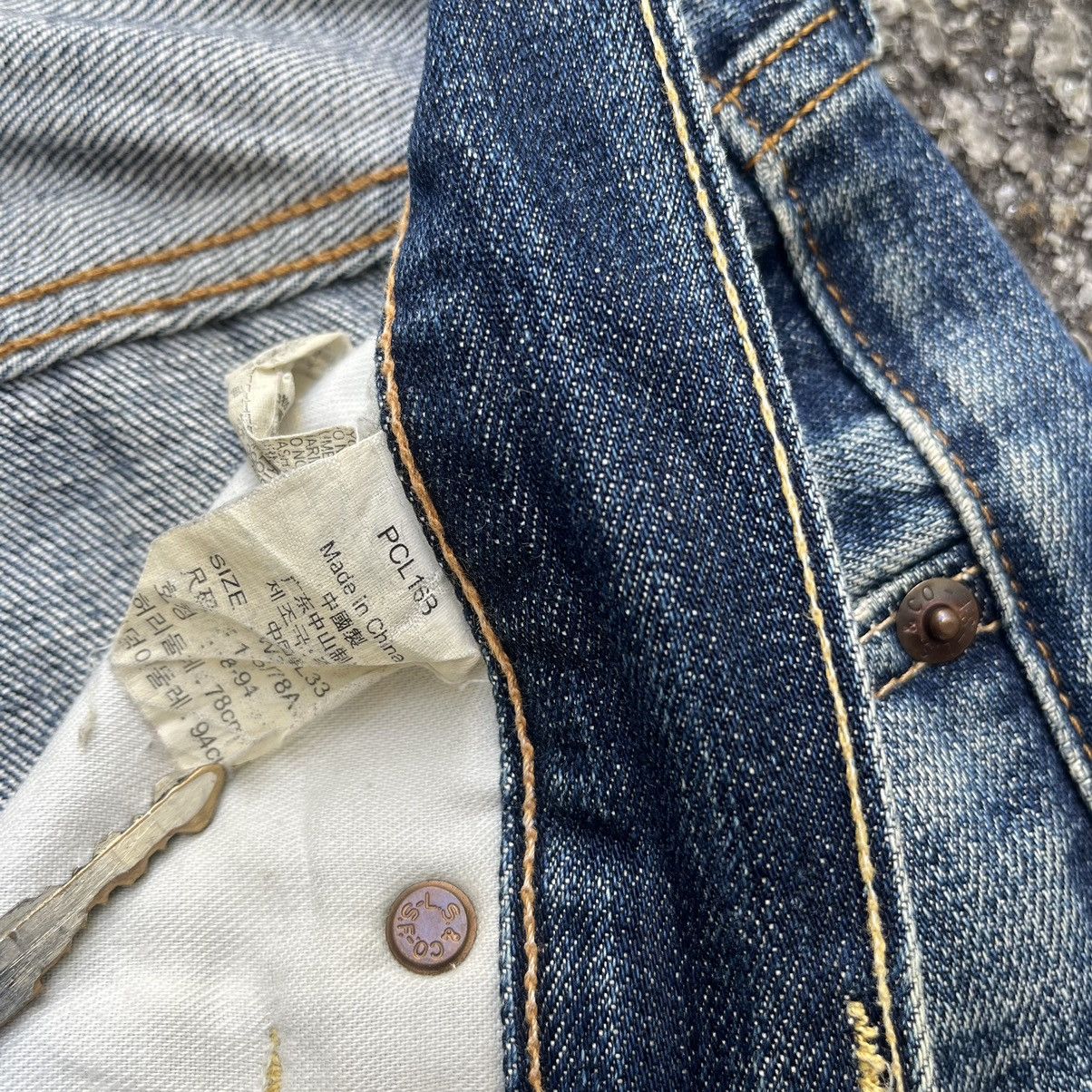 Levi's Vintage Levis 503 Redline Distressed Jeans Rusty Wash Denim Size US 31 - 9 Thumbnail