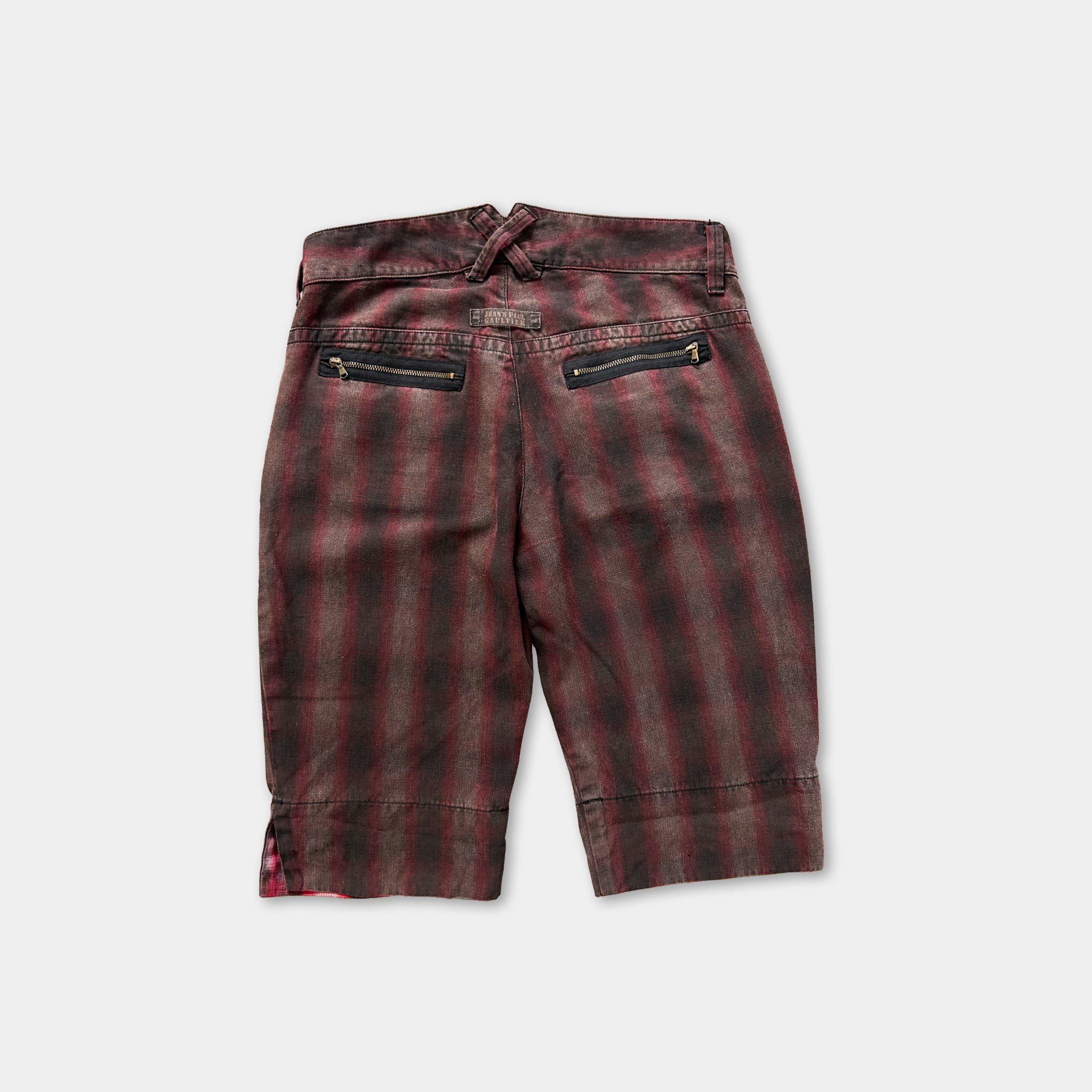 Jean Paul Gaultier Jean Paul Gaultier Red Tartan Shorts Size US 29 - 4 Thumbnail