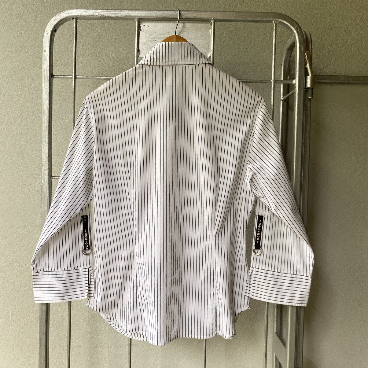 MCM MCM White Black Stripe Shirt Size M / US 6-8 / IT 42-44 - 19 Thumbnail
