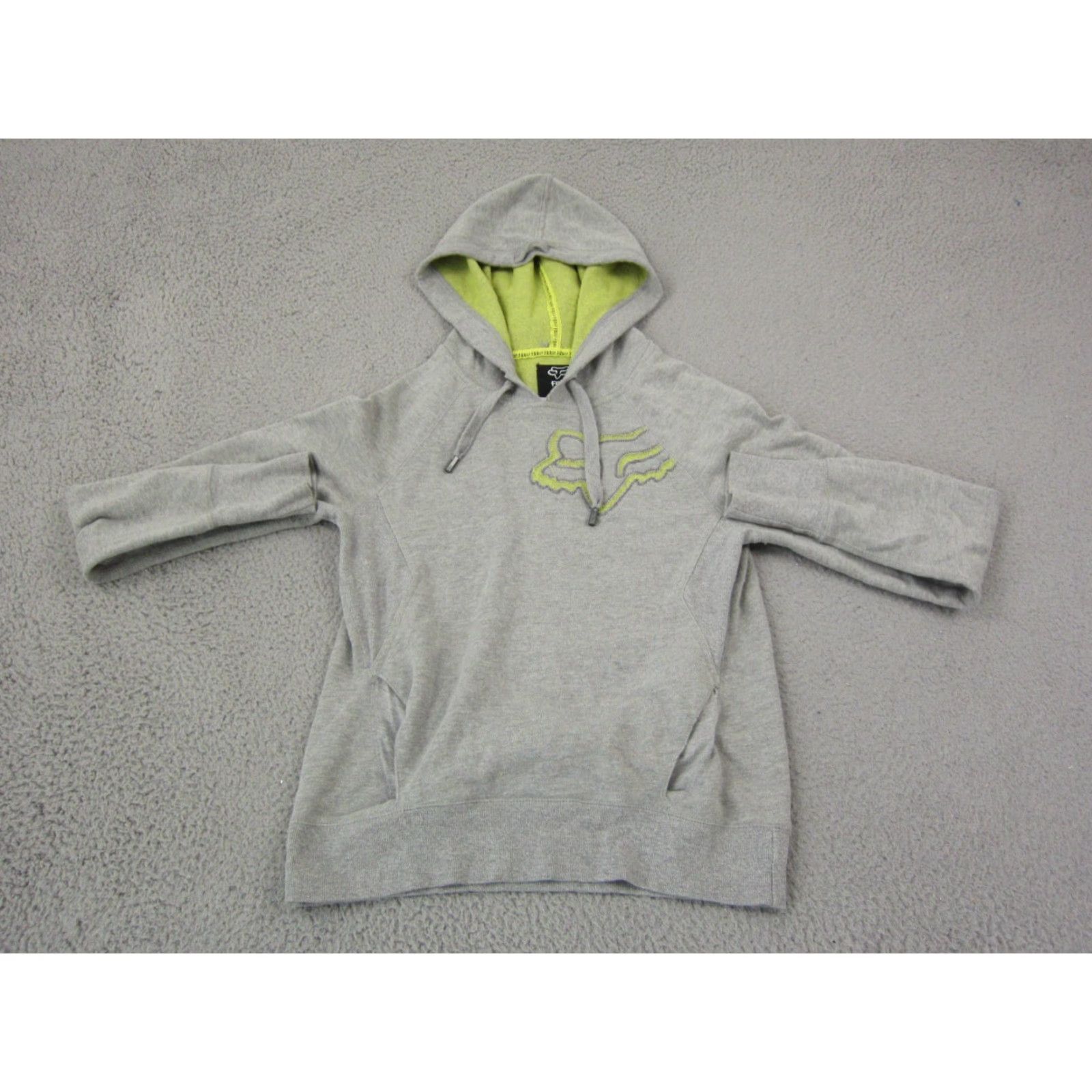Fox Racing Fox Hoodie Womens M Gray Logo Pullover Hoodie Biker Activewear Racing Size M / US 6-8 / IT 42-44 - 2 Thumbnail