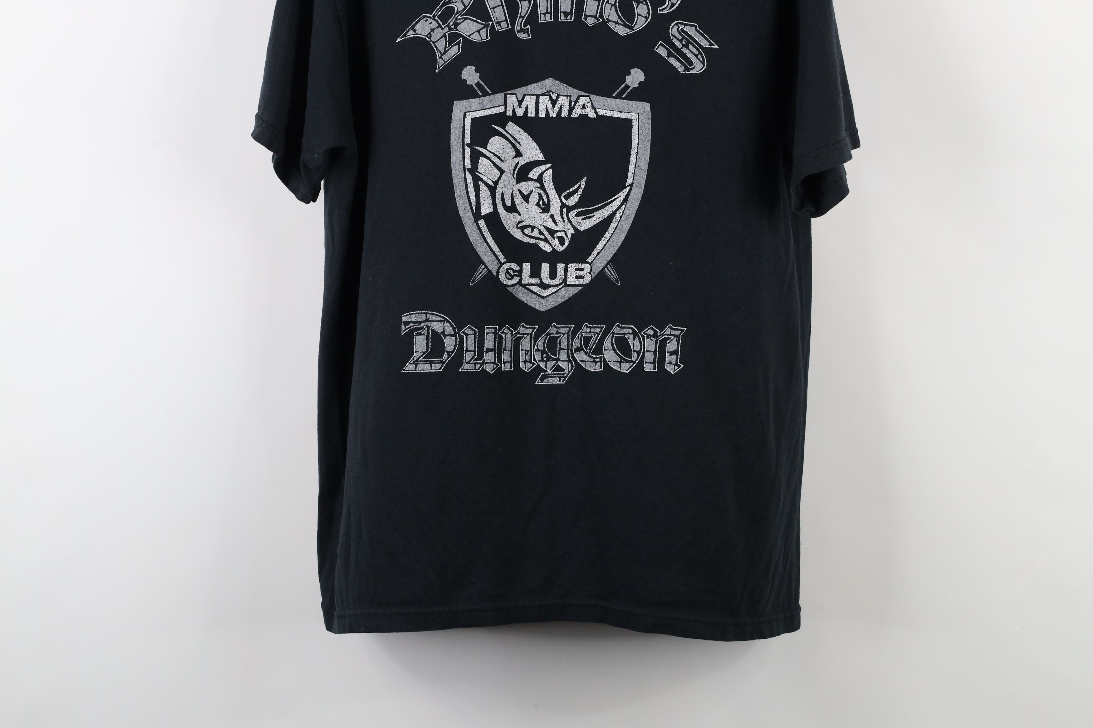 Vintage Vintage Rhinos Dungeon MMA Club UFC Fighting T-Shirt Black Size US M / EU 48-50 / 2 - 3 Thumbnail