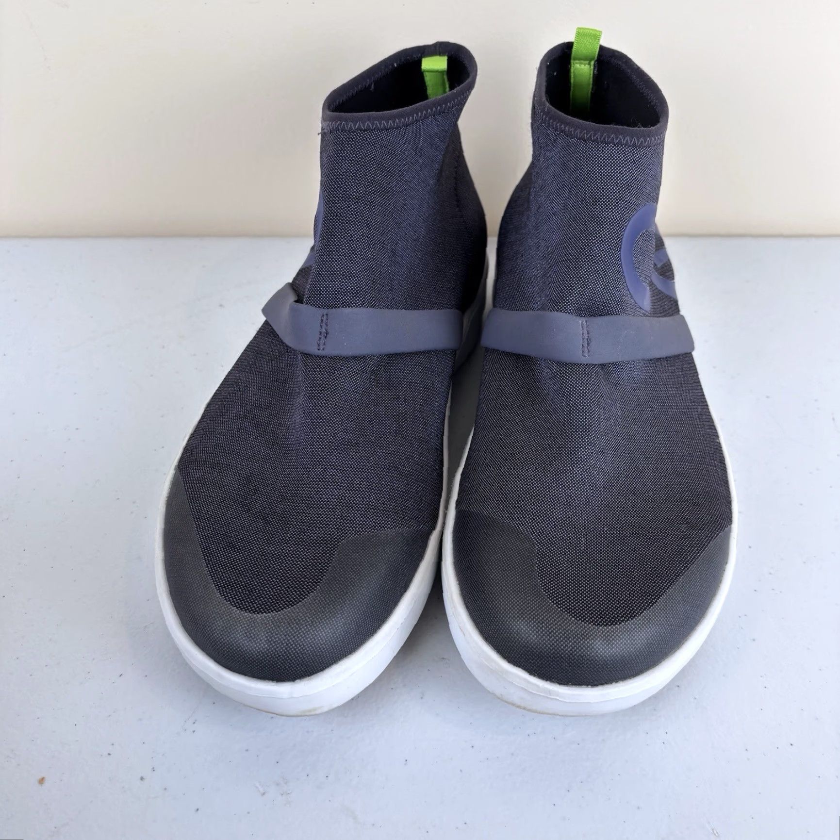 Vintage OOFOS Oomg Fibre Slip-On High Top Boots Womens 9.5 Heather Blue Recovery Slip-On Shoes Size L / US 10 / IT 46 - 6 Thumbnail