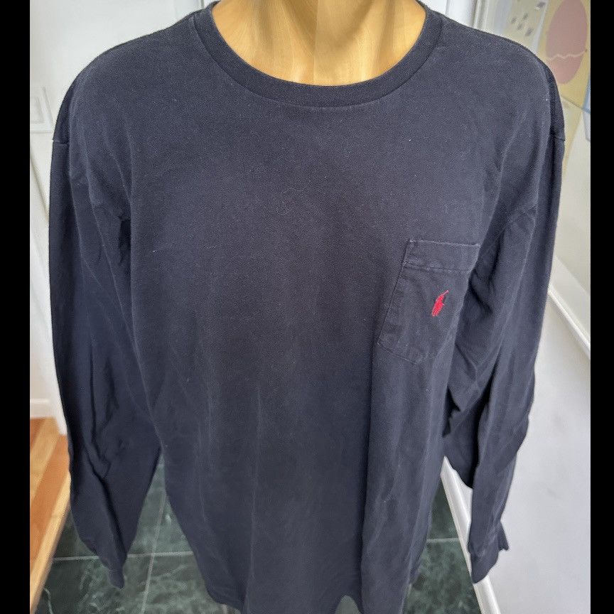 Polo Ralph Lauren VINTAGE 1990s POLO RALPH LAUREN LONG SLEEVE TSHIRT POCKET XL Size US XL / EU 56 / 4 - 2 Thumbnail