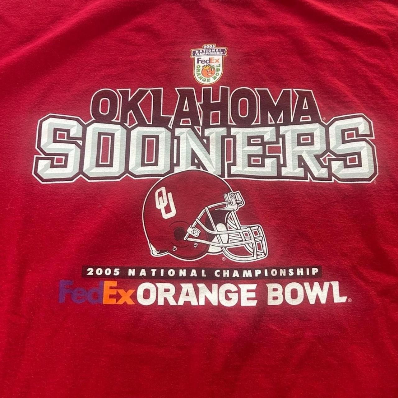 Other Vintage 2005 Oklahoma Sooners Orange Bowl Tee Size US XL / EU 56 / 4 - 2 Thumbnail