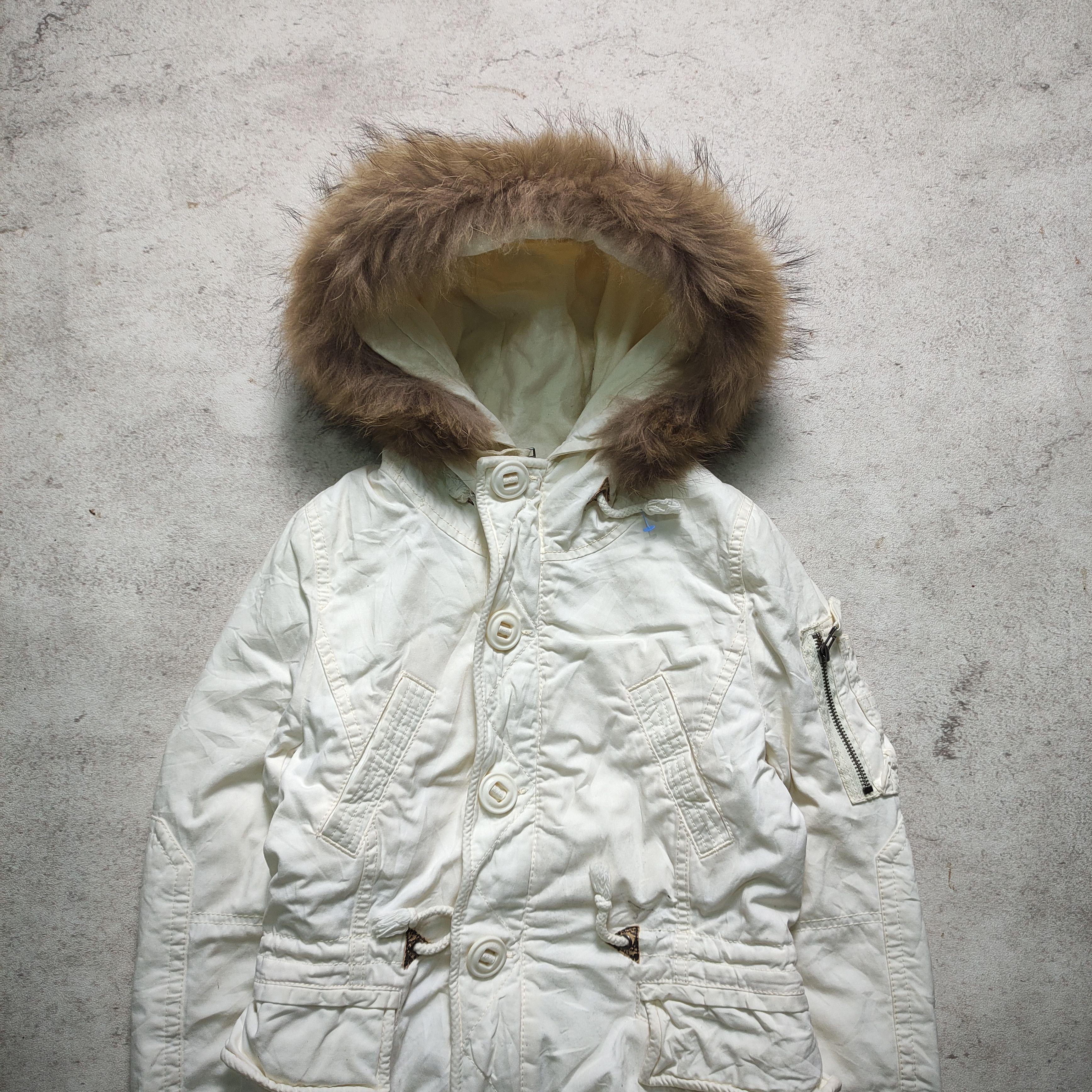 Japanese Brand × Le Grande Bleu (L.G.B.) × MOUSSY Moussy Fur Military Jacket style L.G.B ifsixwasnine Size US M / EU 48-50 / 2 - 3 Thumbnail