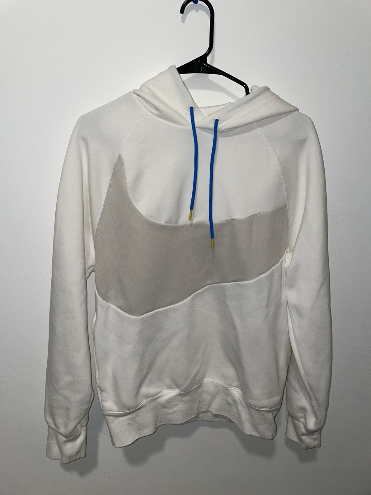 Nike NIKE Off-White & Grey Sportswear Swoosh Tech Hoodie and Sweatpants Size US S / EU 44-46 / 1 - 2 Thumbnail