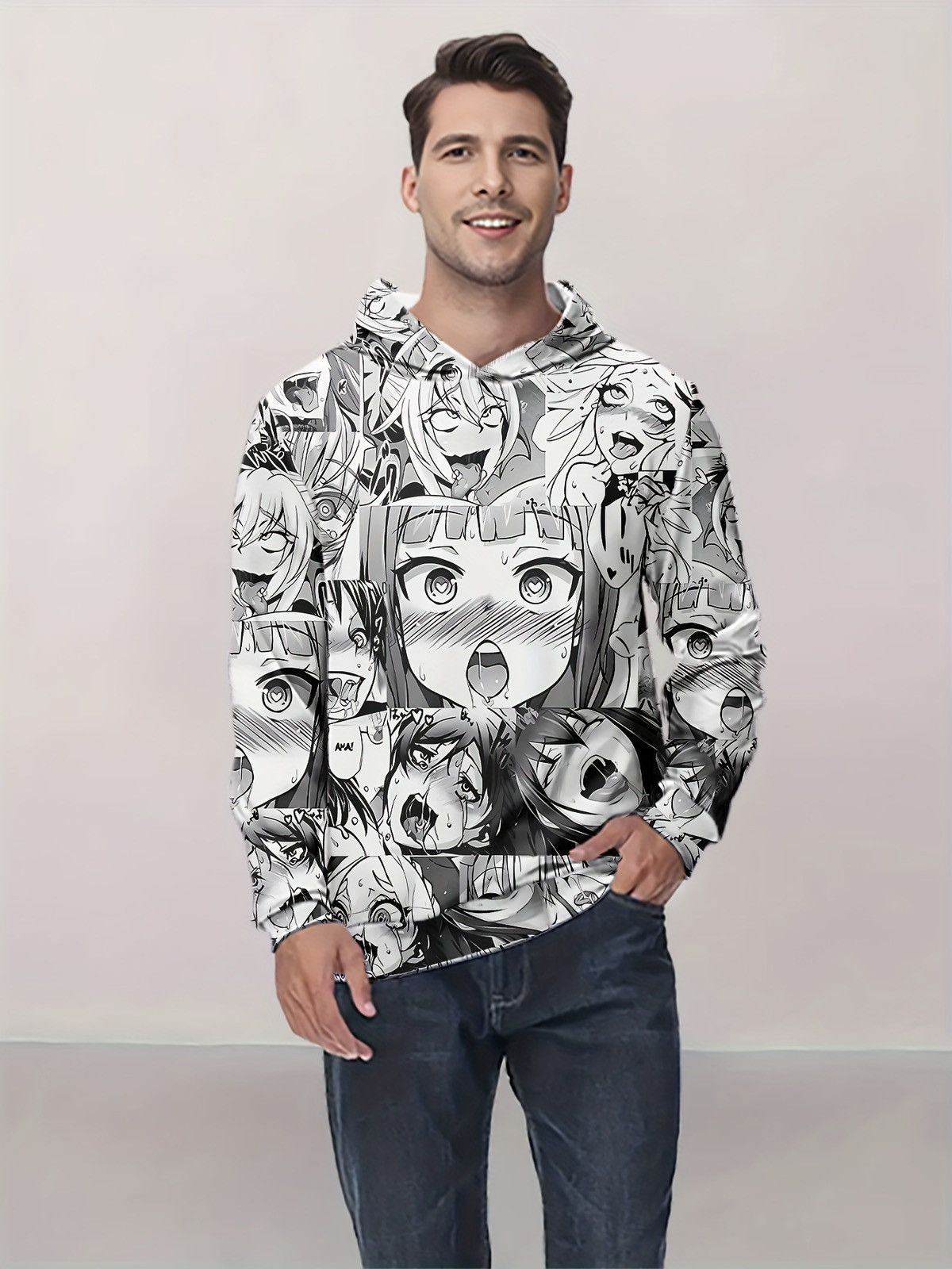 Anime Anime Hentai Mangga Fullprint Pullover Hoodie Size US M / EU 48-50 / 2 - 1 Thumbnail