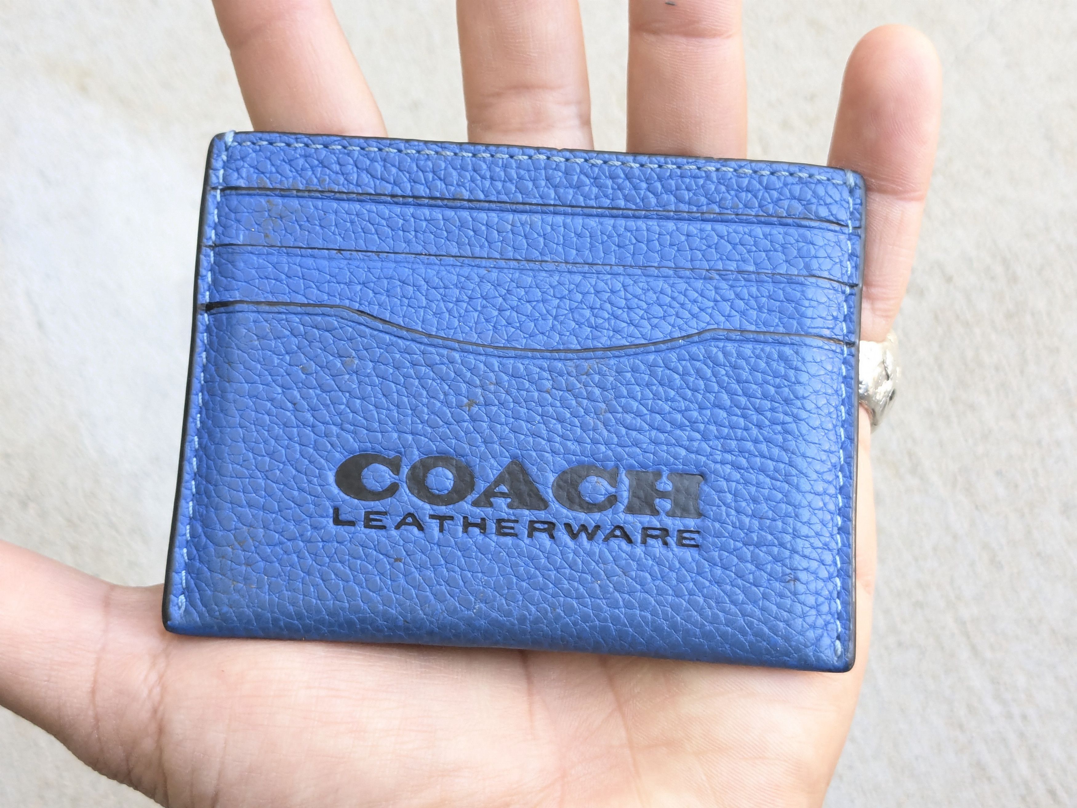Coach × Vintage Coach Cardholder Wallet Blue Black Size ONE SIZE - 9 Thumbnail