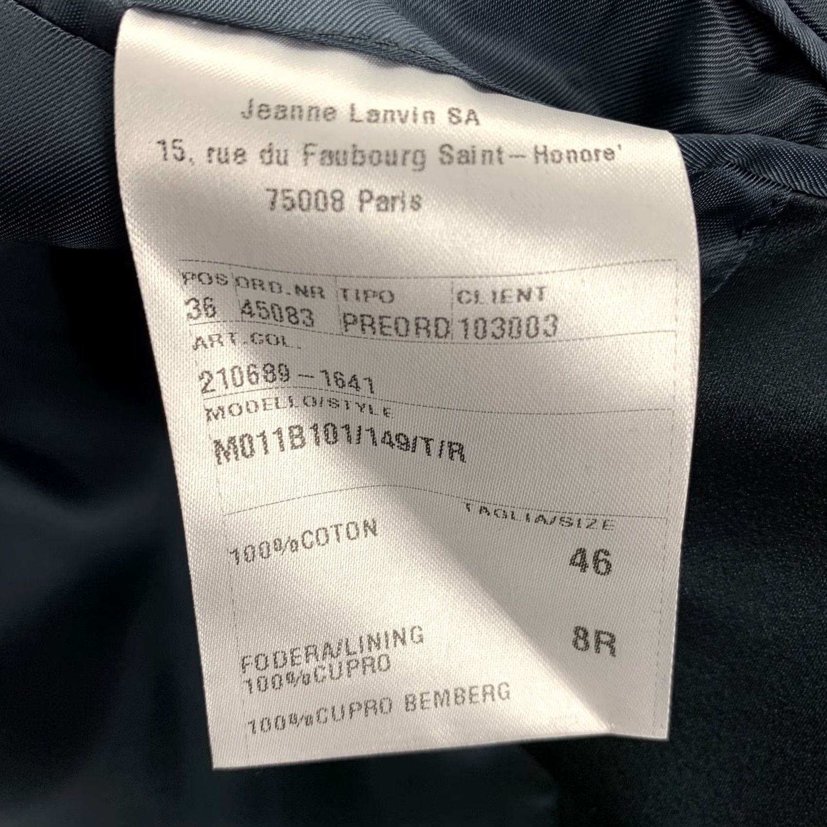 Lanvin LANVIN Sport Coat Size 36 Teal Black Tweed Cotton Peak Lapel Mens Size US XXS / EU 40 - 6 Thumbnail