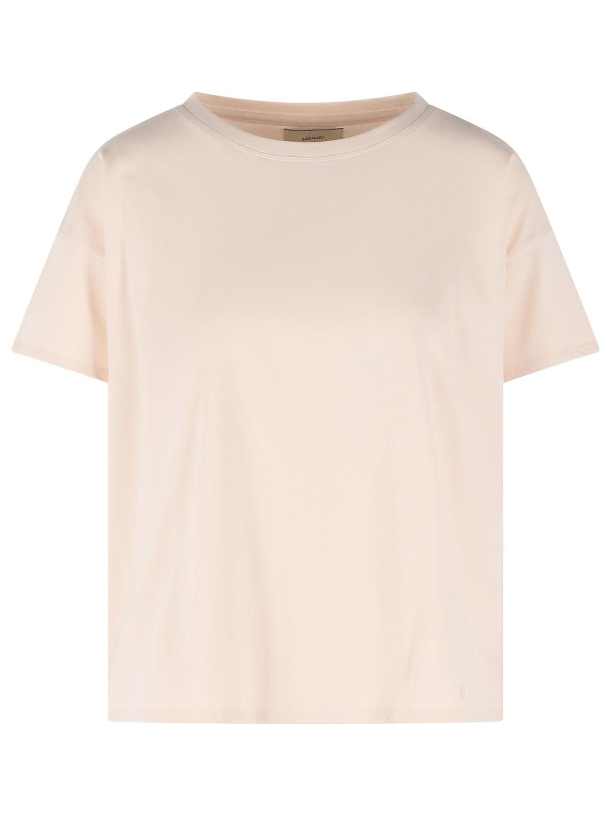 Loulou de Saison LOULOU DE SAISON 'Basiluzzo' Pink Cotton T-Shirt Size S / US 4 / IT 40 - 1 Thumbnail