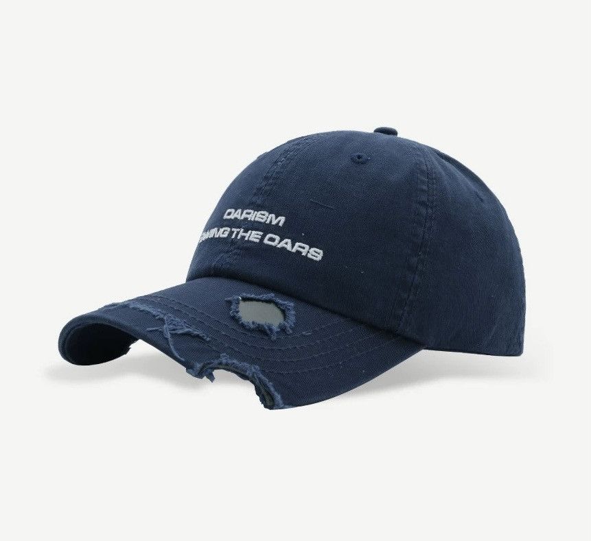 Japanese Brand Retro punk vintage damage distressed raw cap hat Size ONE SIZE - 1 Thumbnail