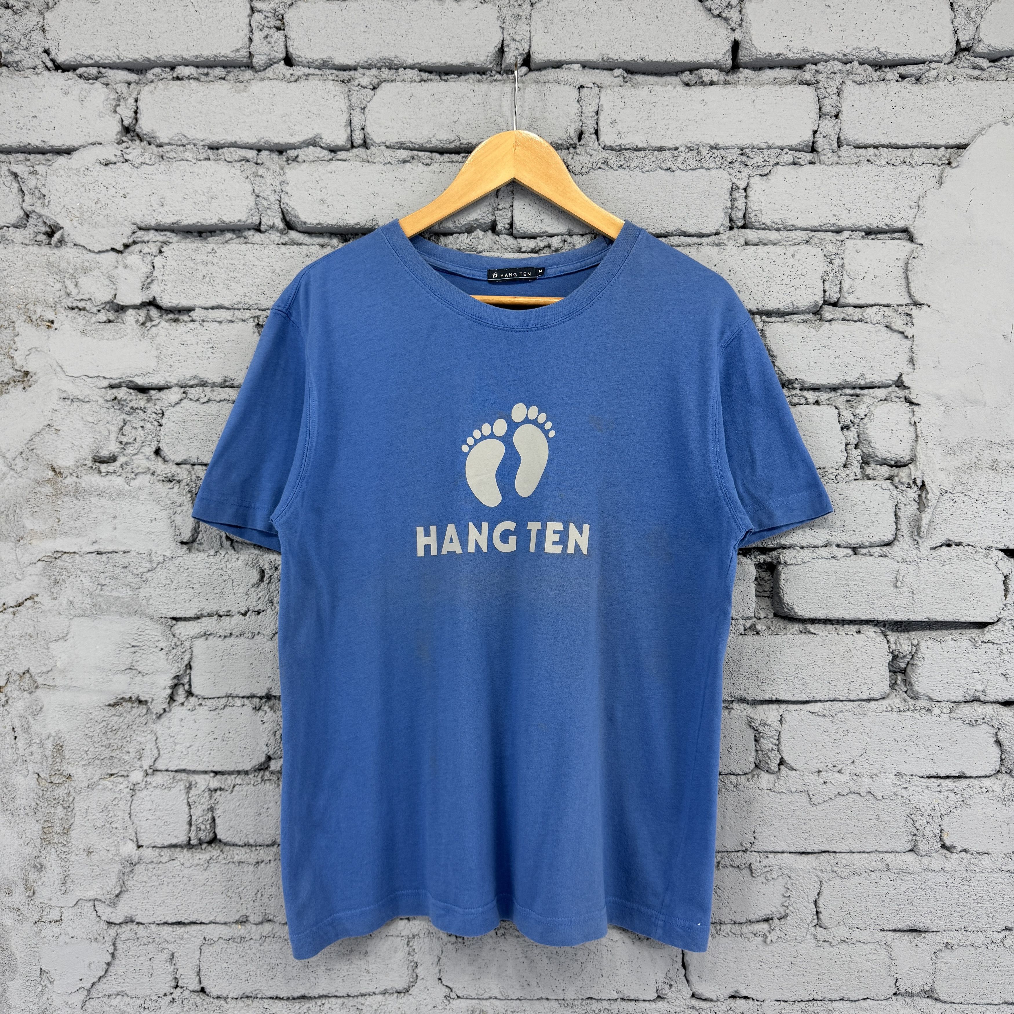 Vintage Vintage Blue Hang Ten Classic Big Logo Tshirt Size US M / EU 48-50 / 2 - 1 Thumbnail