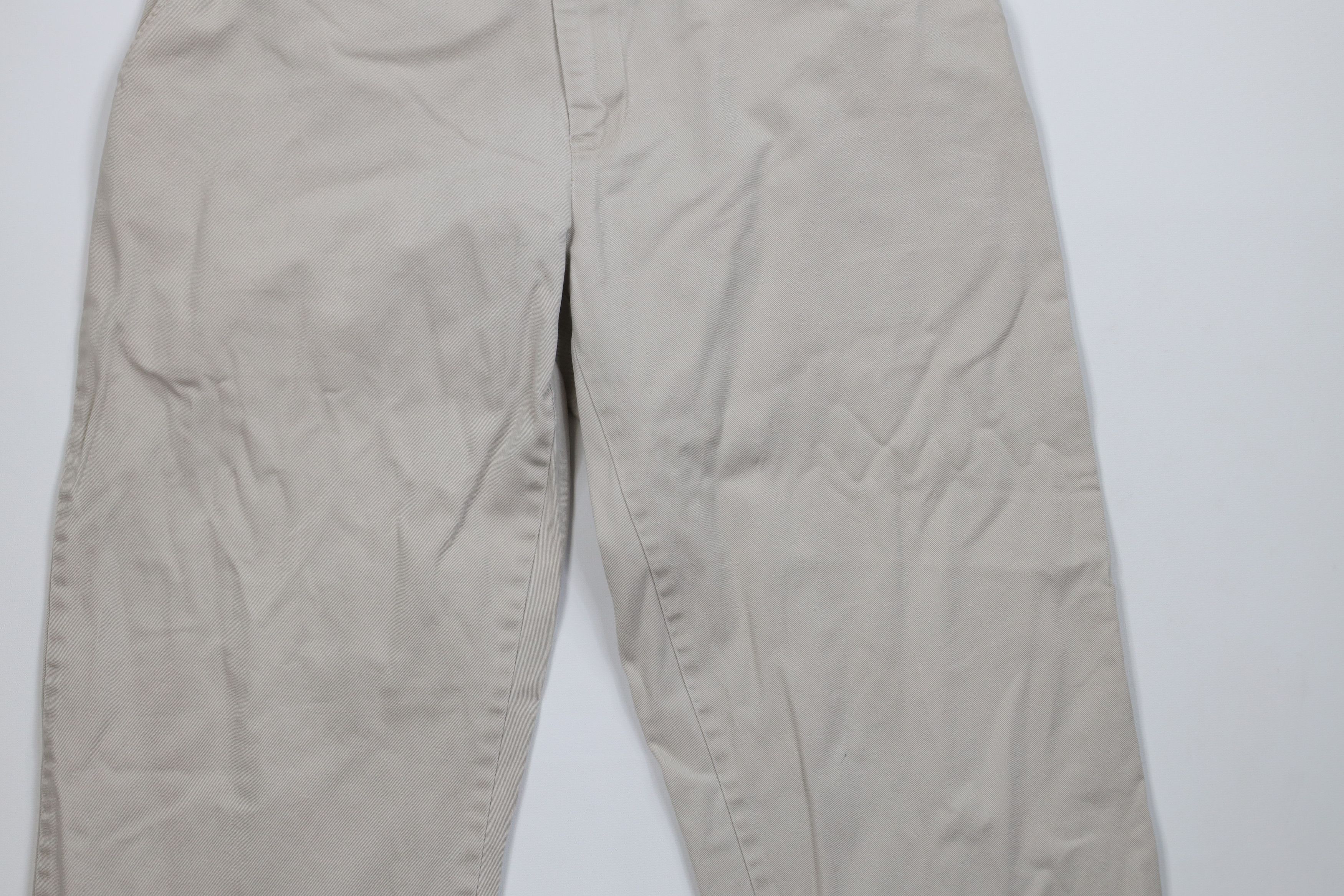 Ralph Lauren Vintage 90s Ralph Lauren Wide Leg Chino Pants Gray Cotton Size US 34 / EU 50 - 3 Thumbnail