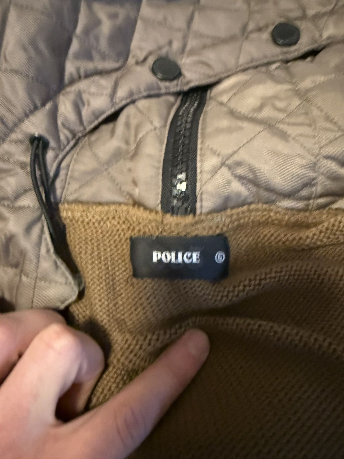 Vintage Techwear police cardigan with zip hood Size US L / EU 52-54 / 3 - 4 Thumbnail