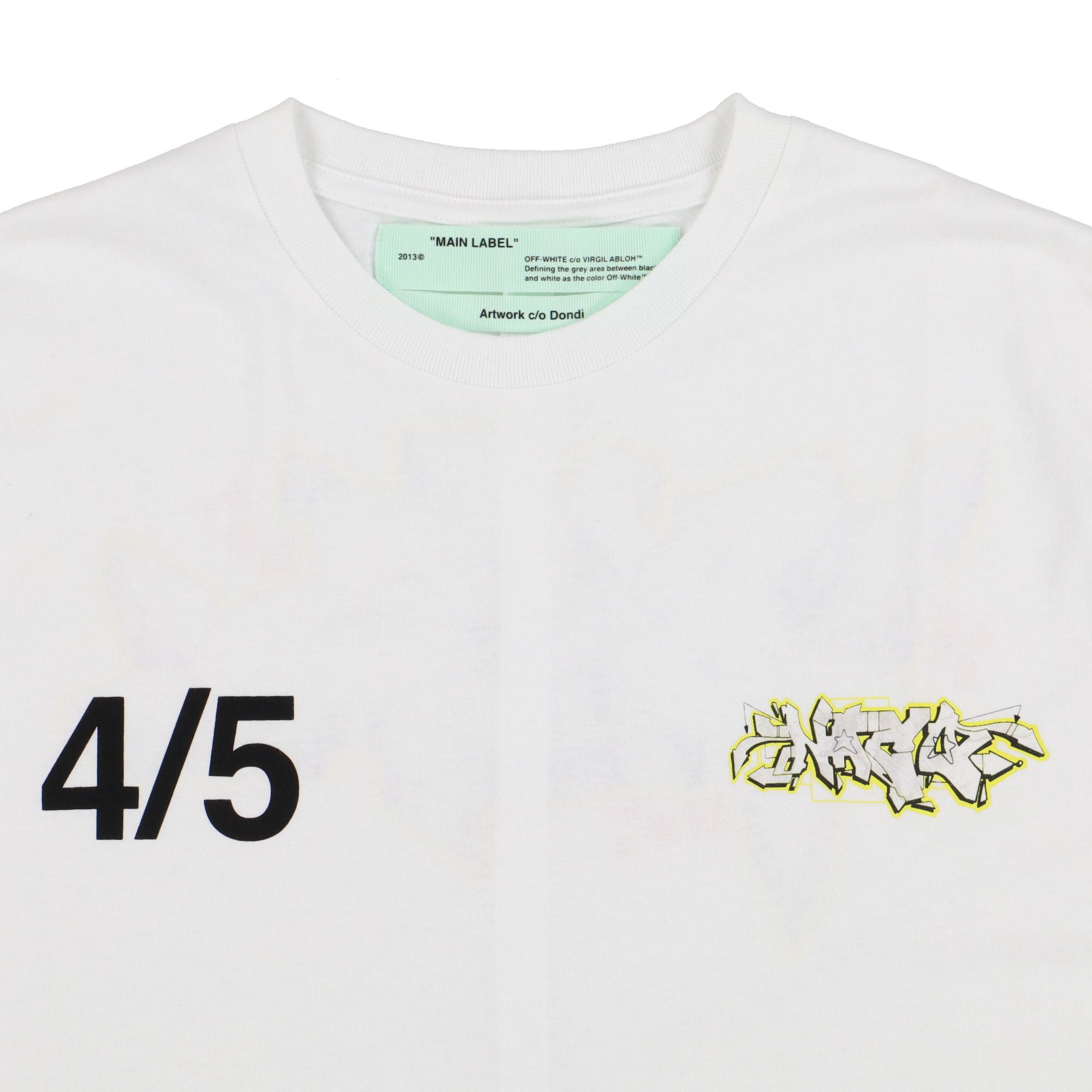 Off-White White Dondi Graffiti Logo T-shirt Size US M / EU 48-50 / 2 - 6 Thumbnail