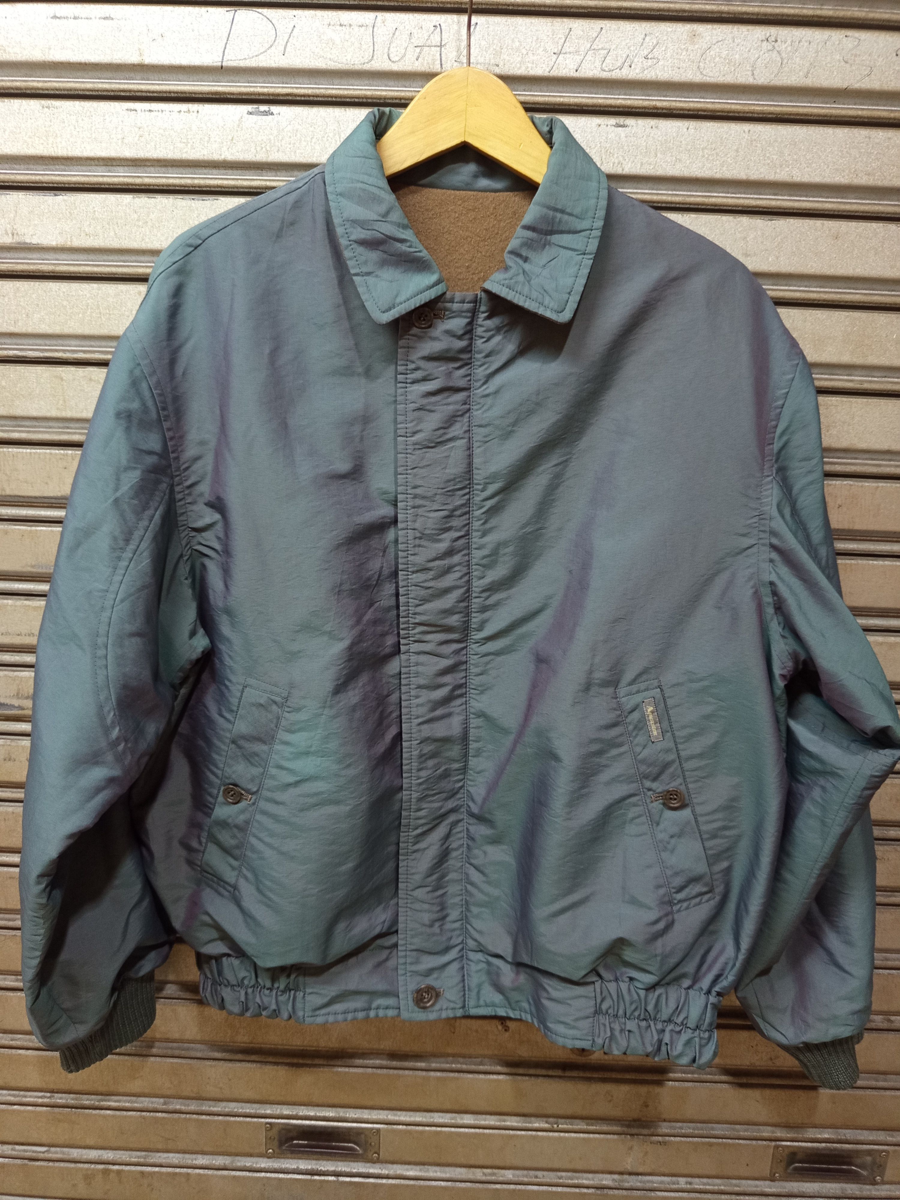 Aquascutum 1990s Aquascutum Reversible Bomber Jacket Size US L / EU 52-54 / 3 - 1 Thumbnail