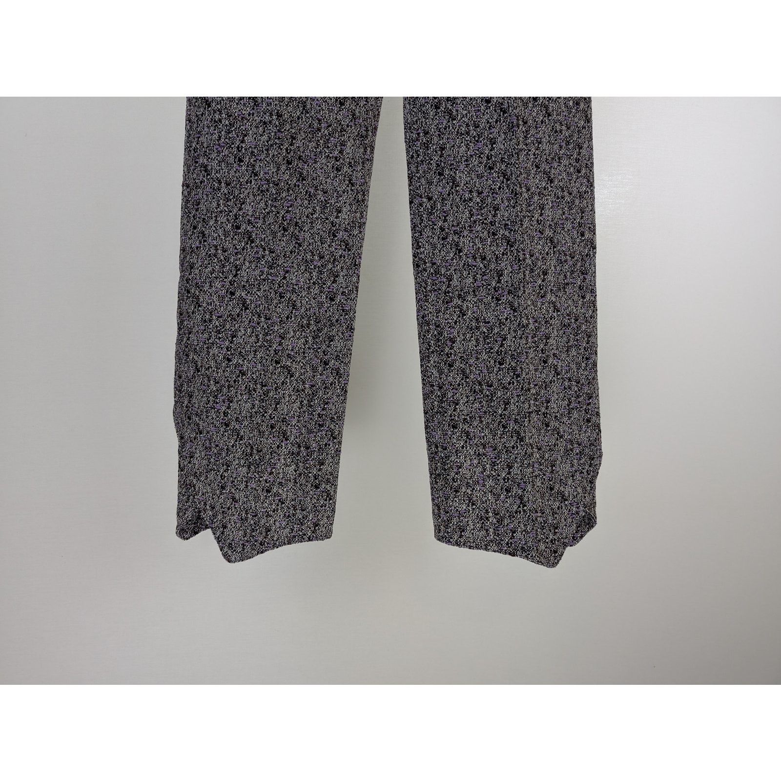 Bottega Veneta o1rshd1 Multicol Wool Viscose Trousers Pants Lilac/Bordeaux Size US 30 / EU 46 - 3 Thumbnail
