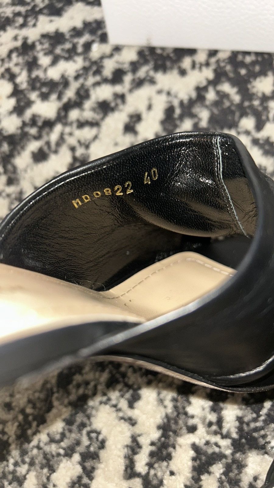Dior Christian Dior D-Fame Heeled Sandal Black Pleated Lambskin Size US 10 / IT 40 - 5 Thumbnail