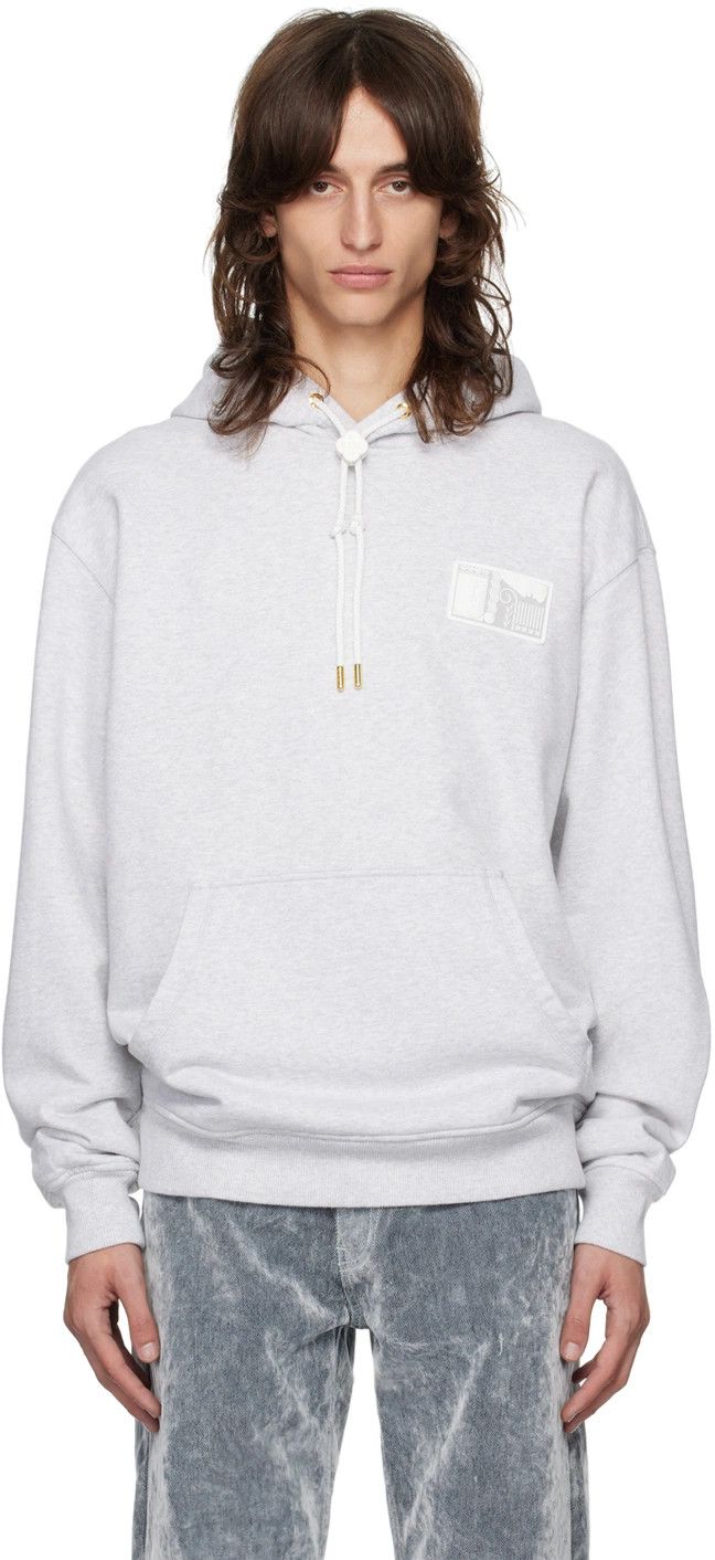 Casablanca o1h1sh11224 Tennis Statues Patch Hoodie in Grey Size US XL / EU 56 / 4 - 3 Thumbnail