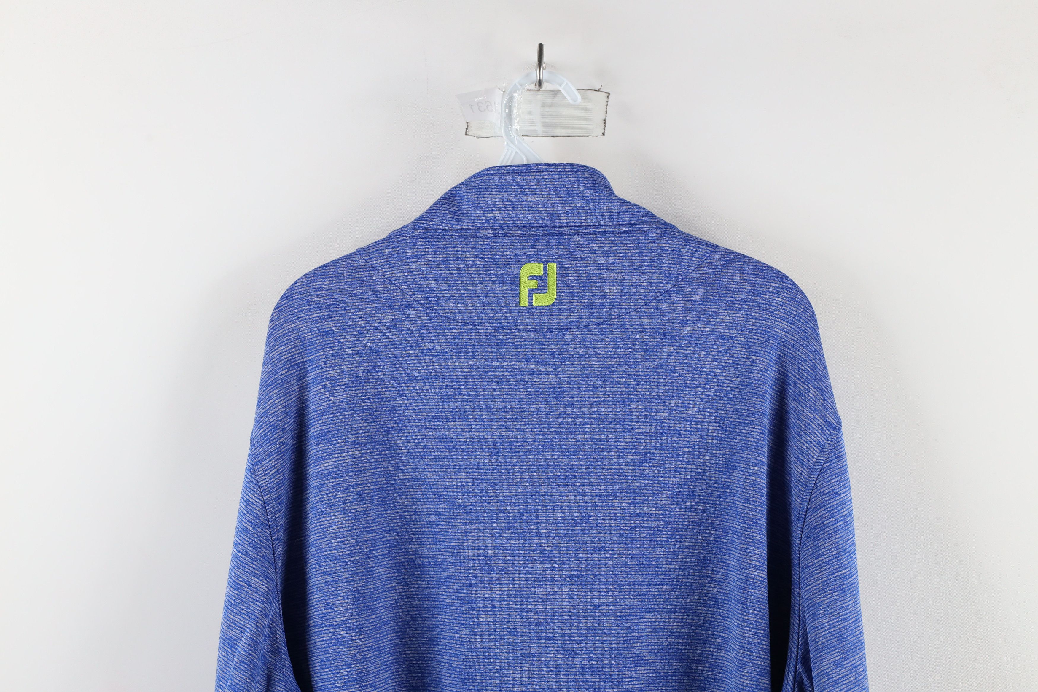 Footjoy × Vintage FootJoy Striped Knit Half Zip Pullover Golf Jacket Top Blue Size US XXL / EU 58 / 5 - 10 Thumbnail
