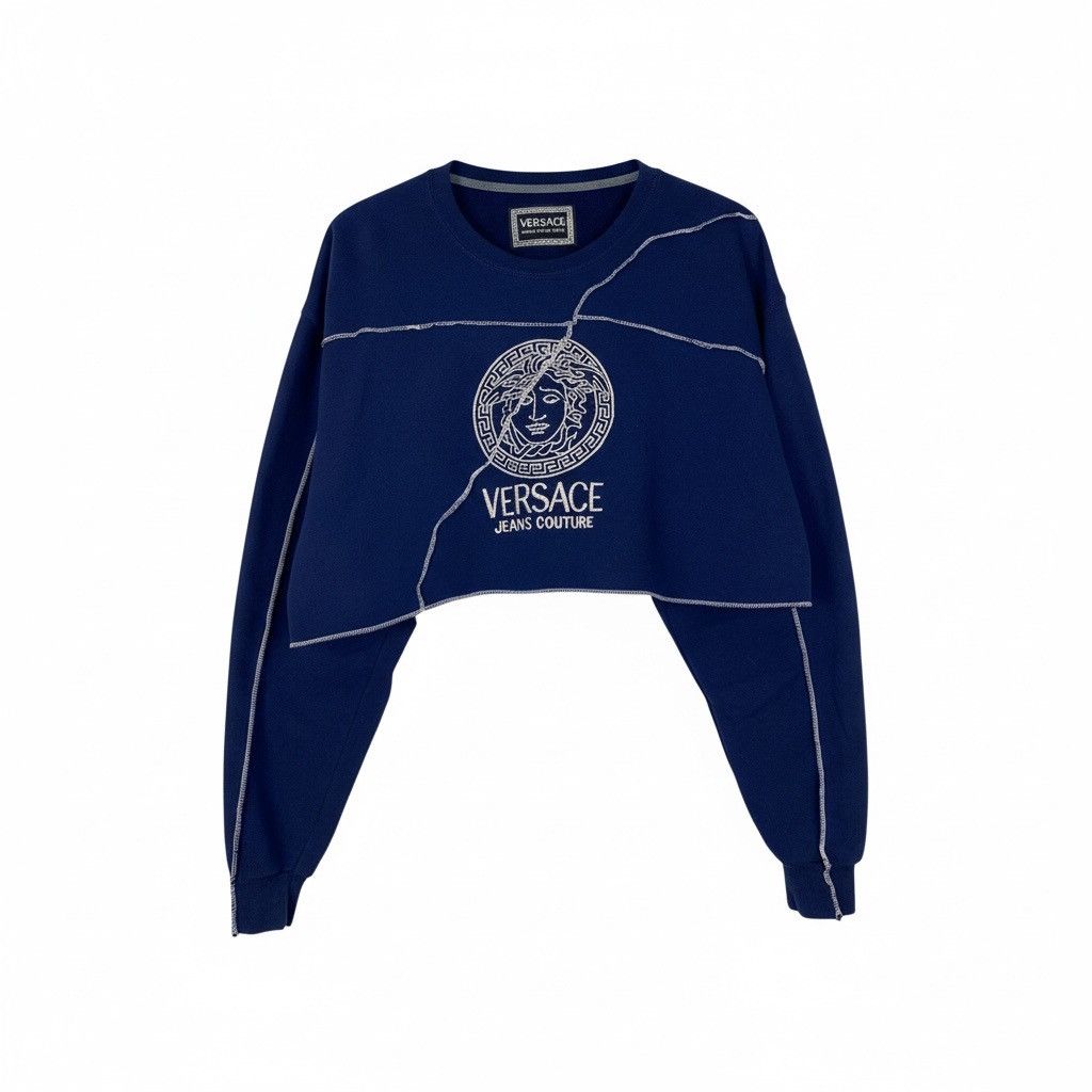 Versace Jeans Couture Versace Jeans Couture Crop Sweater Size L / US 10 / IT 46 - 1 Thumbnail