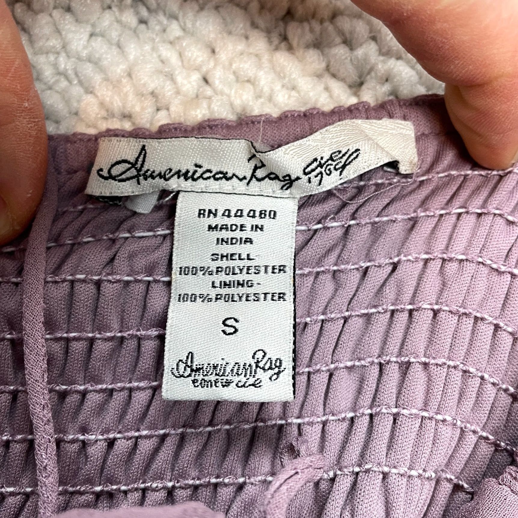 Vintage American Rag Cie Dress Womens Small Light Purple Sleeveless Gown Shift Stretch Midi Casual Party/Cocktail Size S / US 4 / IT 40 - 7 Thumbnail