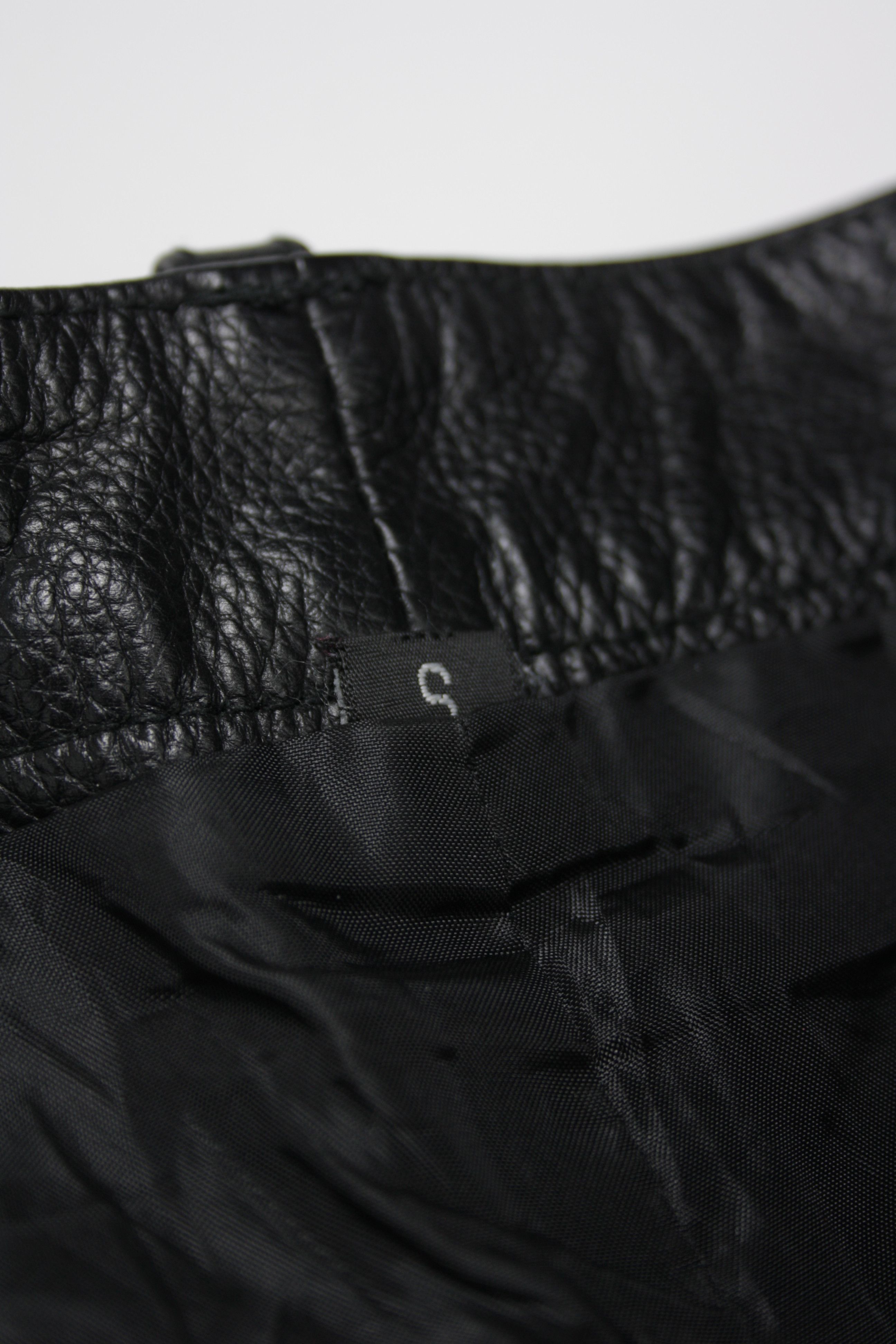 Genuine Leather × Vintage POLO Motorrad Vintage Motorcycle Biker Lace Up Pants Size US 30 / EU 46 - 10 Thumbnail