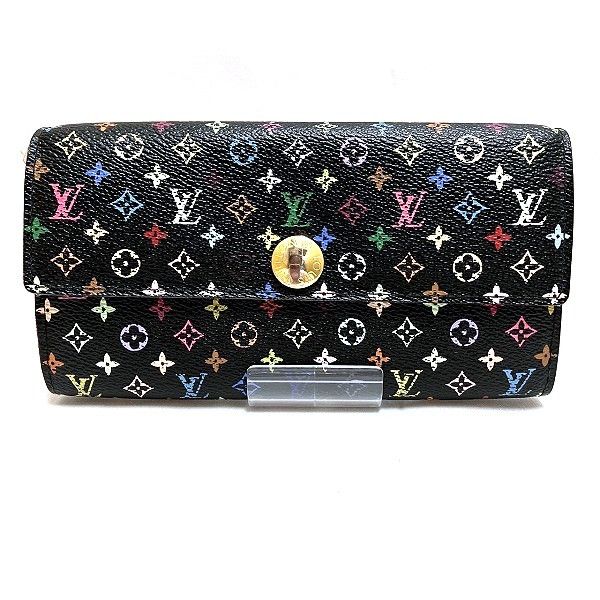 Louis Vuitton Louis Vuitton Louis Vuitton Multicolor Sarah Wallet M93533 Canvas Long Wallet M93533 in Good Condition Size ONE SIZE - 1 Thumbnail
