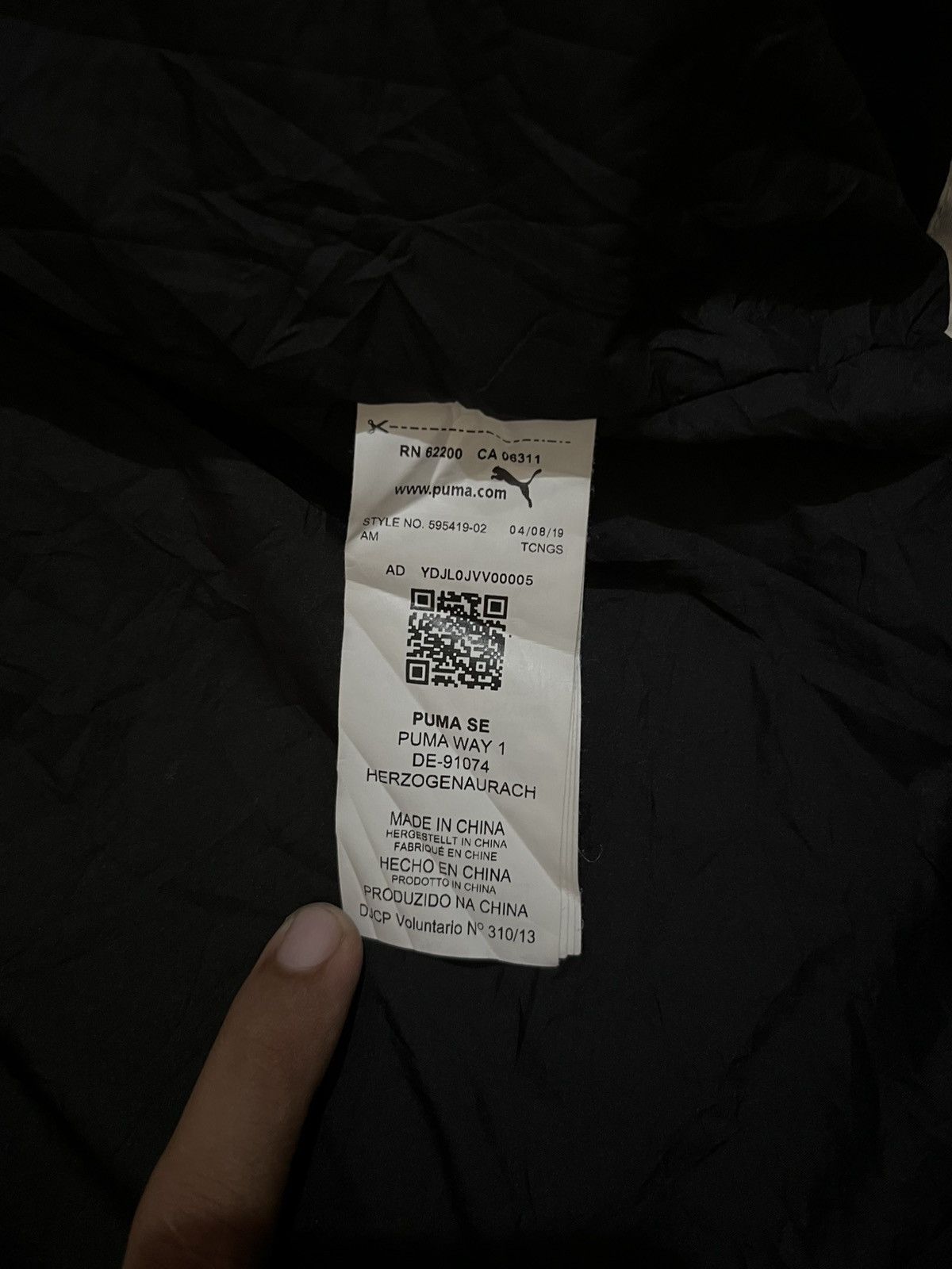 Puma Puma Mens Les Benjamins Storm Jacket Size US M / EU 48-50 / 2 - 10 Thumbnail