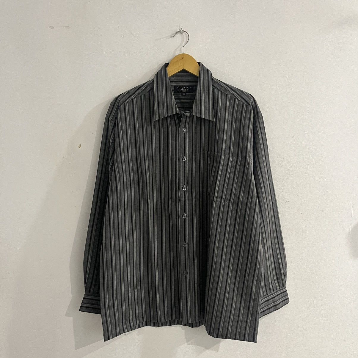 Issey Miyake Countess Mara - Striped Iconic Ls Shirt Size US XL / EU 56 / 4 - 1 Thumbnail