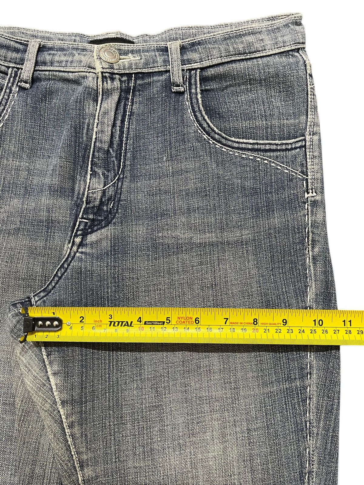 Hysteric Glamour Vintage Japanese Brand Blue Faded Wash Flared Wide Leg Jeans Size US 29 - 15 Thumbnail