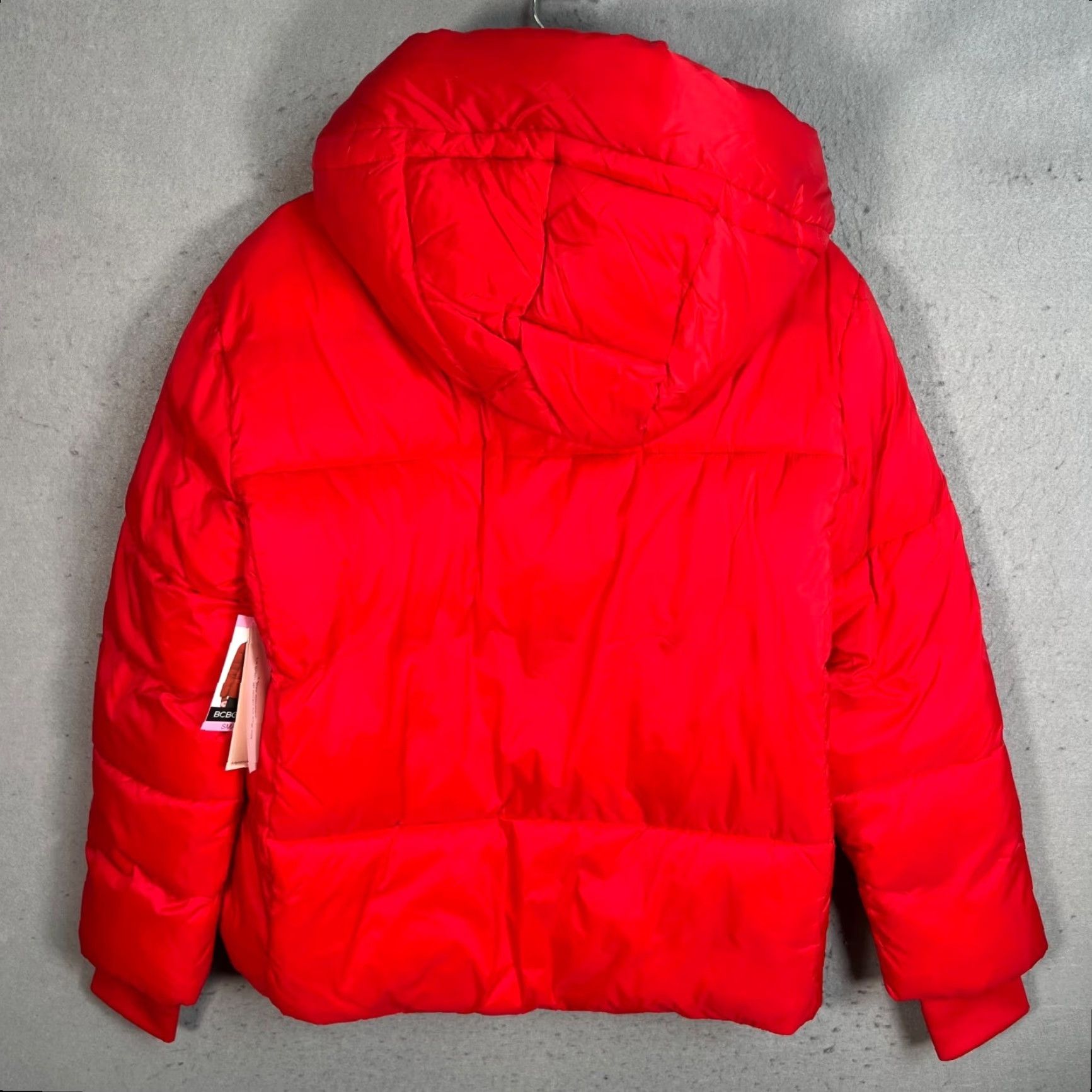 BCBGeneration BCBGGeneration Womens Jacket Puffer Hooded Red Small Winter Coat New! Size S / US 4 / IT 40 - 2 Thumbnail