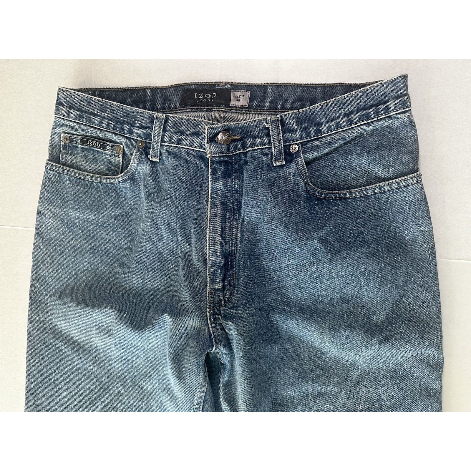 Izod Izod Jeans Blue Denim Classic Fit 36x30 Streetwear Normcore Size US 36 / EU 52 - 7 Thumbnail