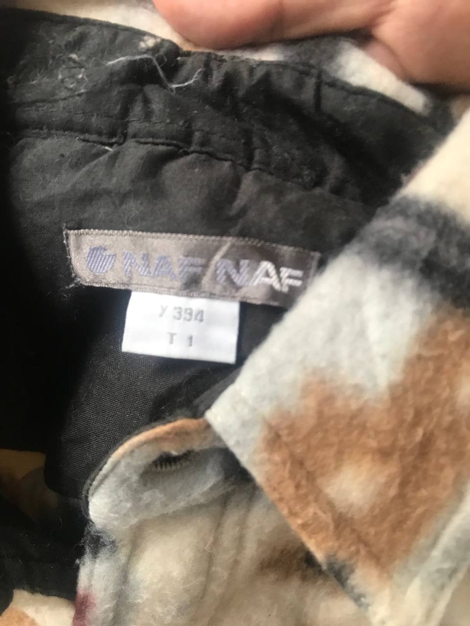 Japanese Brand × Vintage Vintage Naf Naf Button Up Fleece Jacket Size US L / EU 52-54 / 3 - 4 Thumbnail