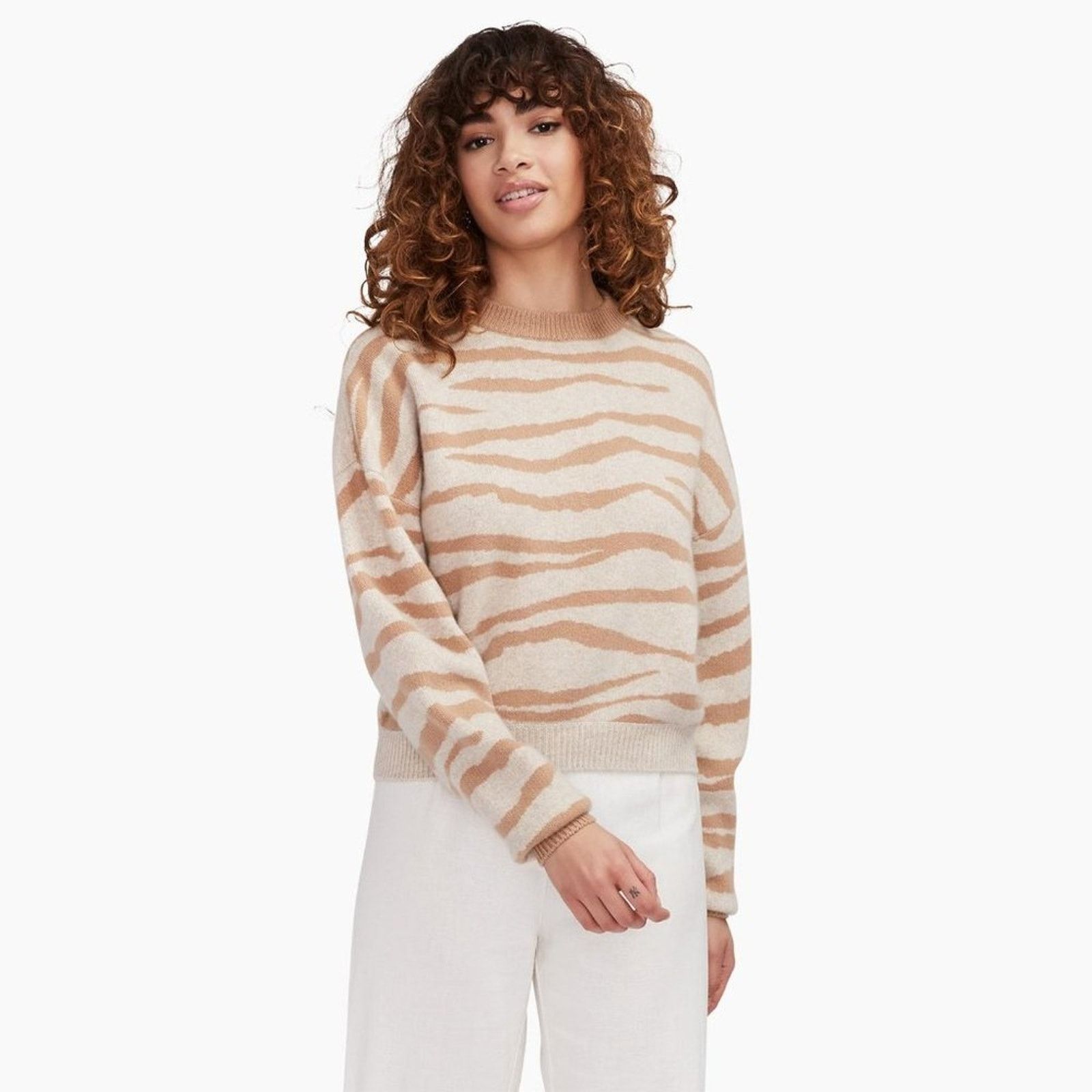 NAADAM Tiger Stripes Cashmere Sweater from Naadam Size M / US 6-8 / IT 42-44 - 2 Thumbnail