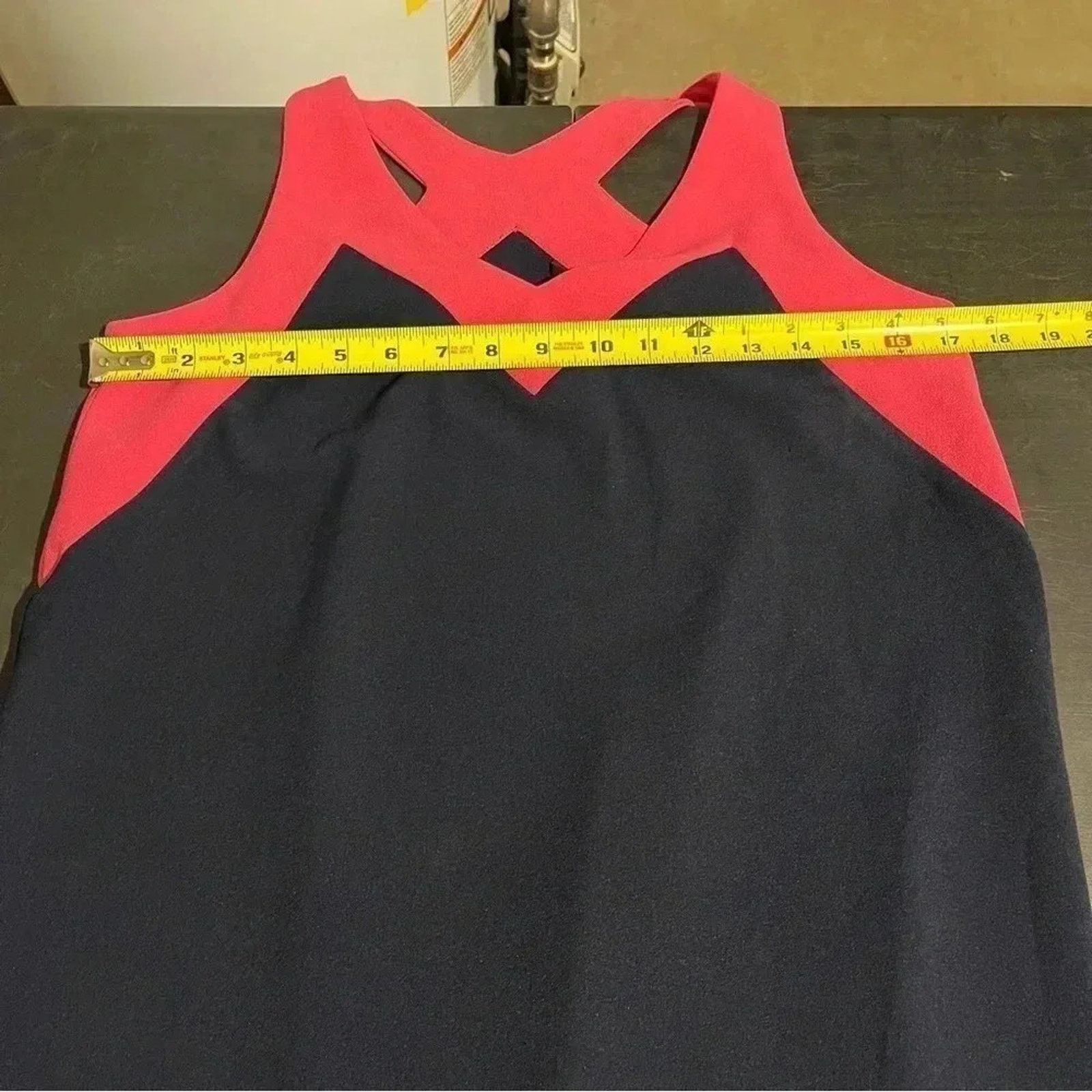 Other Felicity & Coco Dress Navy Blue Pink Sheath Dress Crepe Size M / US 6-8 / IT 42-44 - 5 Thumbnail