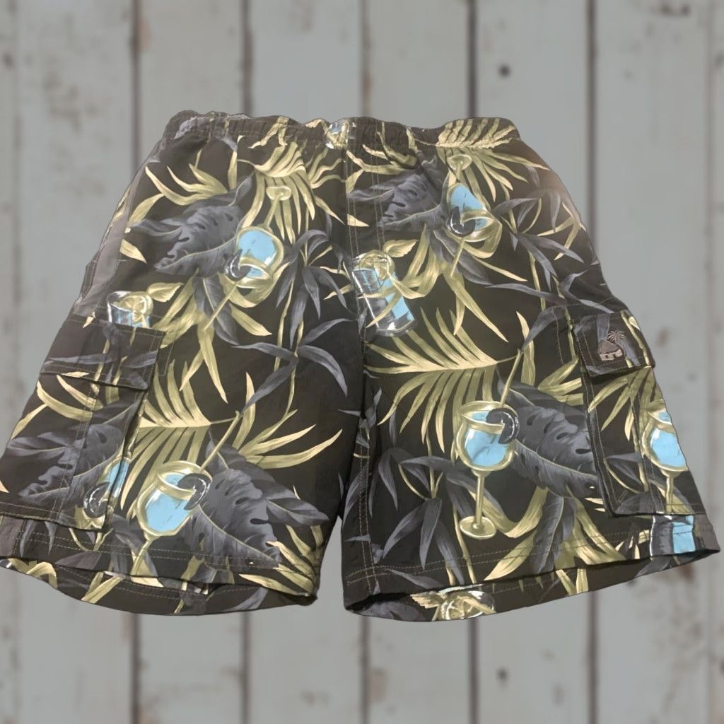 Swims Caribbean Joe Men's XL Lined Swim Shorts Beach Tropical Black Floral Cowboy NWT Size US 36 / EU 52 - 1 Thumbnail