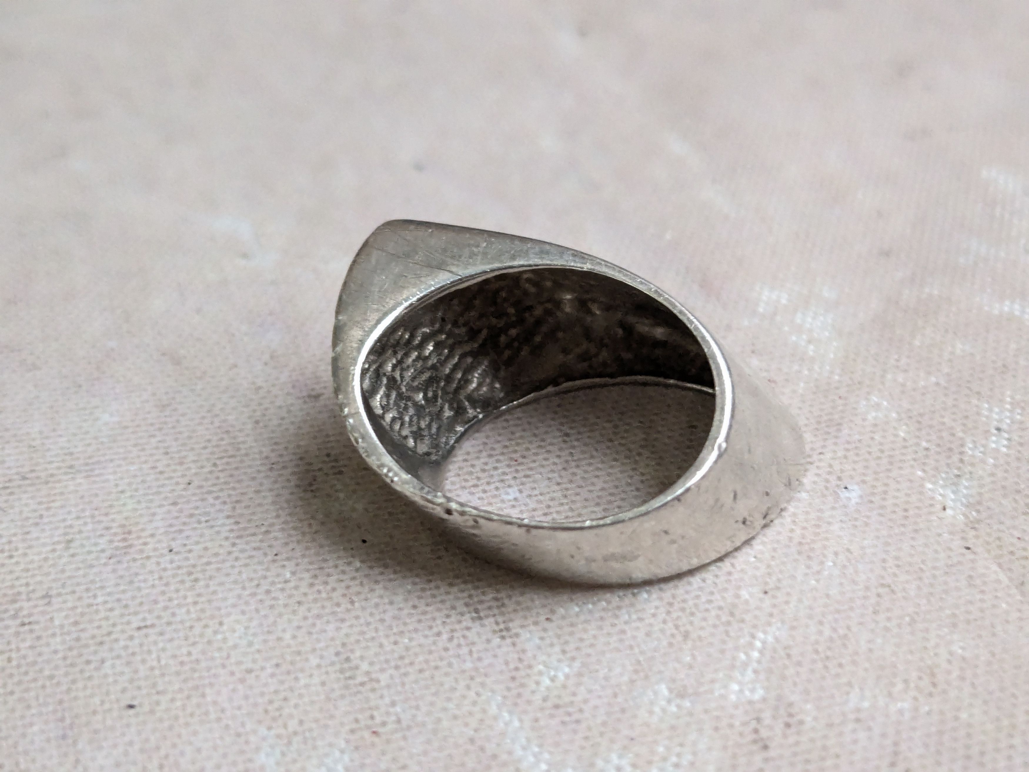 Sterling Silver Vintage Sterling Silver Ring Abstract Modernist 5.5 Size ONE SIZE - 2 Thumbnail