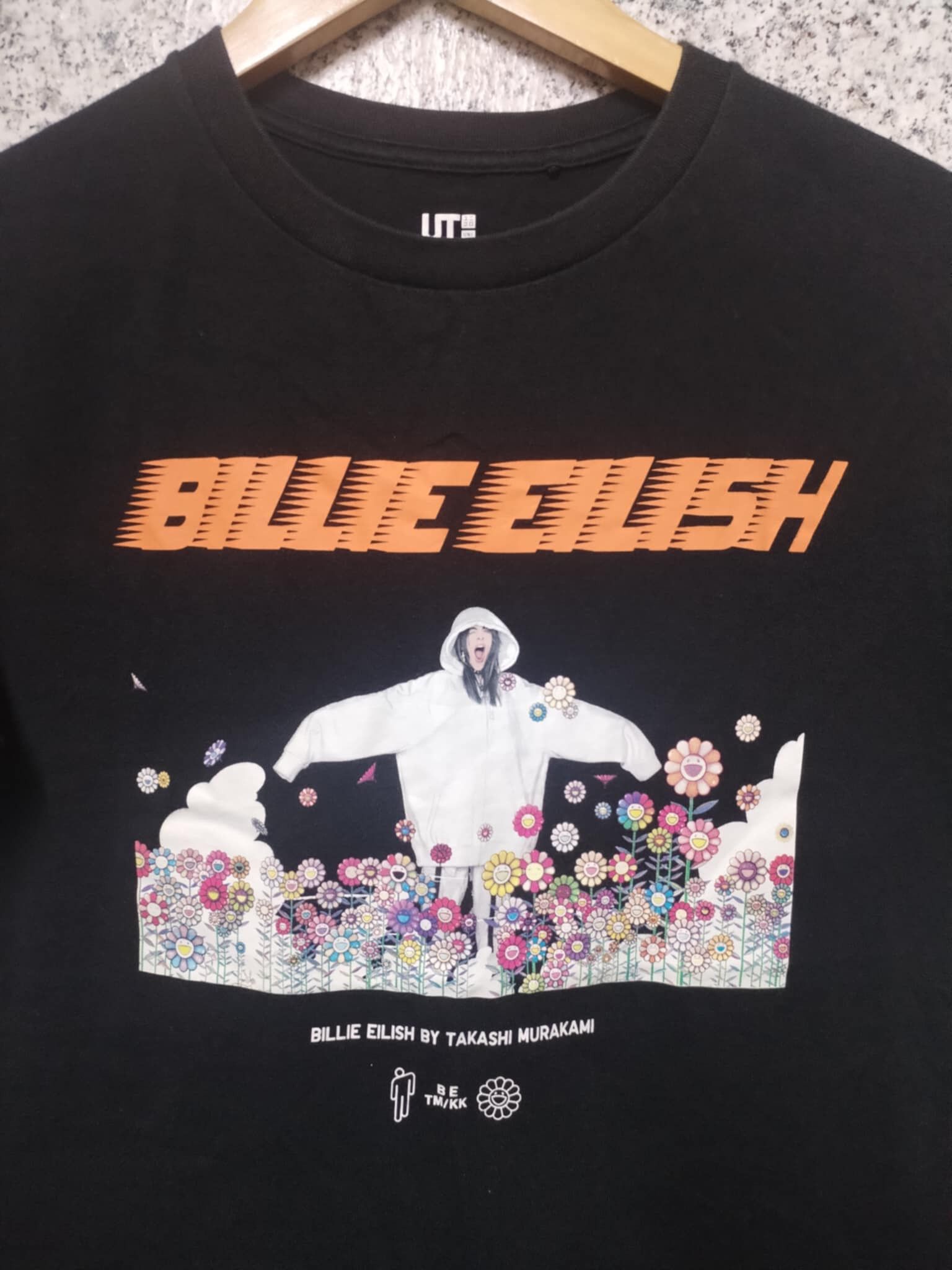Billie Eilish × Japanese Brand × Takashi Murakami BILLIE EILISH TAKASHI MURAKAMI BLACK T-SHIRT VERY RARE Size US S / EU 44-46 / 1 - 3 Thumbnail