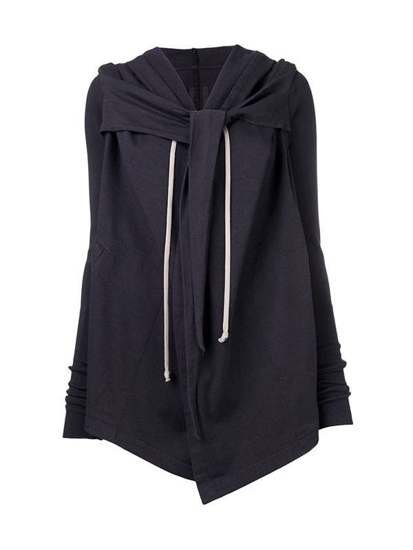 Rick Owens Drkshdw Rick Owens Olmar & Mirta Black Wash Mountain Wizard Hoodie Size US M / EU 48-50 / 2 - 2 Thumbnail