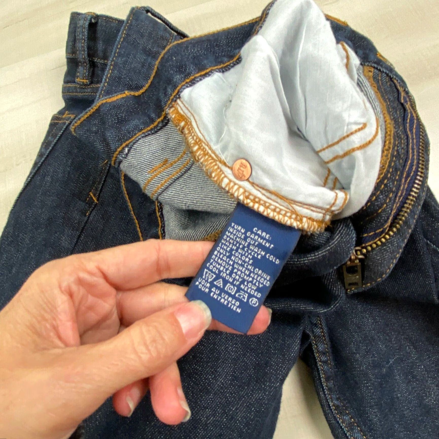 Polo Ralph Lauren Ralph Lauren Sport Women's Cropped Blue Denim Jeans 10 32x25 Mid Rise Stretch Size 32" / US 10 / IT 46 - 6 Thumbnail