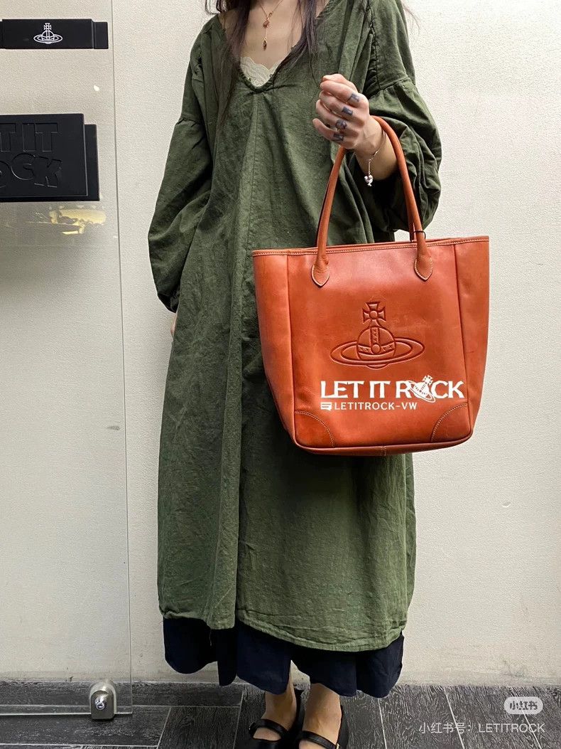 Vivienne Westwood Vivienne Westwood size os Orange leather tote bag Size ONE SIZE - 9 Thumbnail