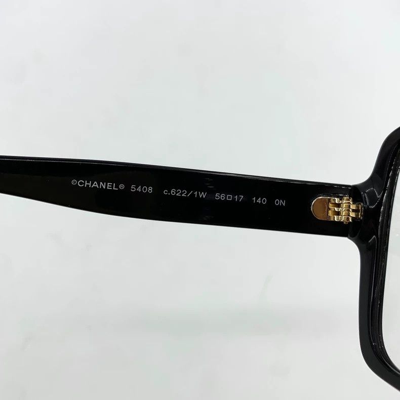 Chanel Chanel Black side logo square frame optical glasses Size ONE SIZE - 8 Thumbnail