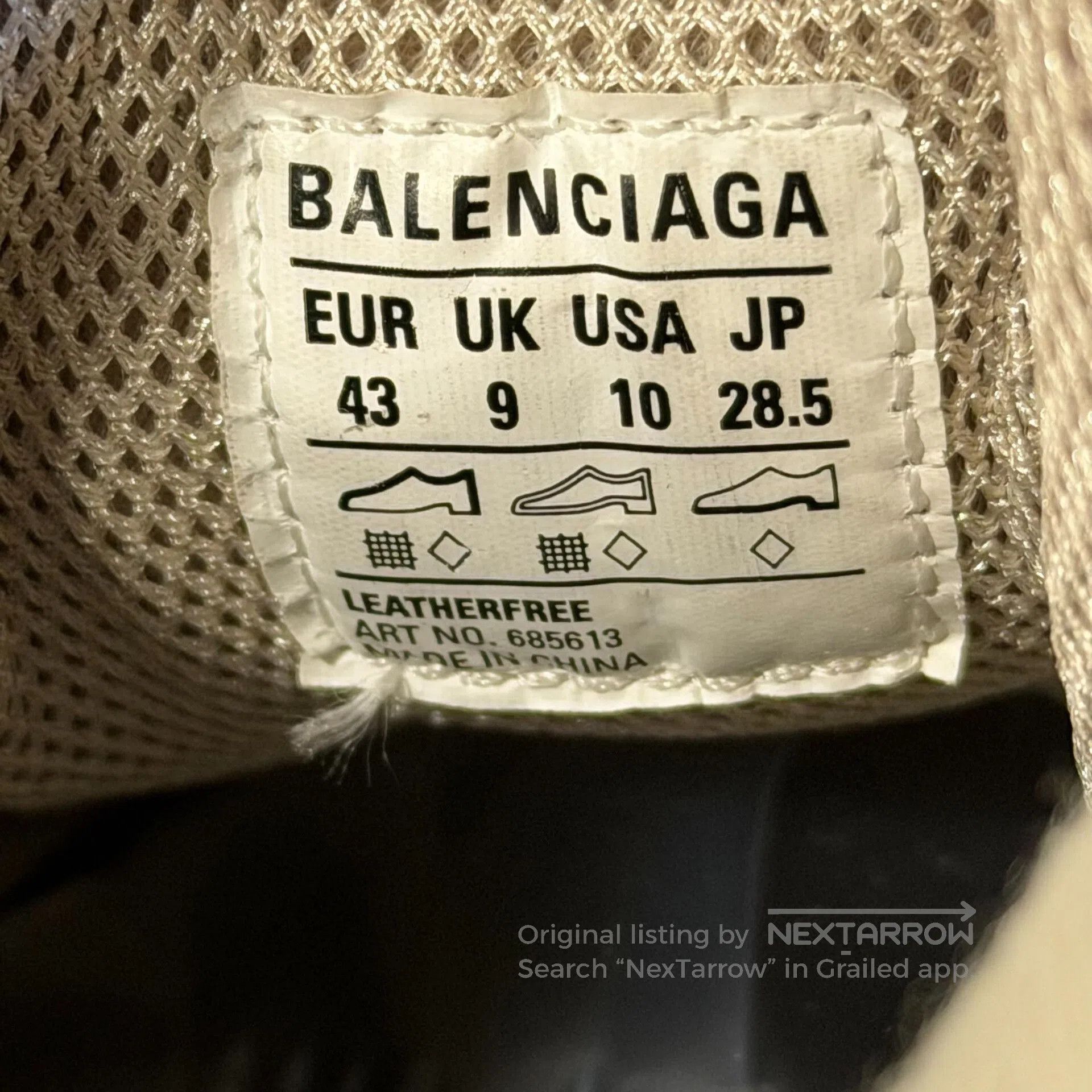 Balenciaga Balenciaga Tire Sneakers in Beige Size 43. Size US 10 / EU 43 - 8 Thumbnail