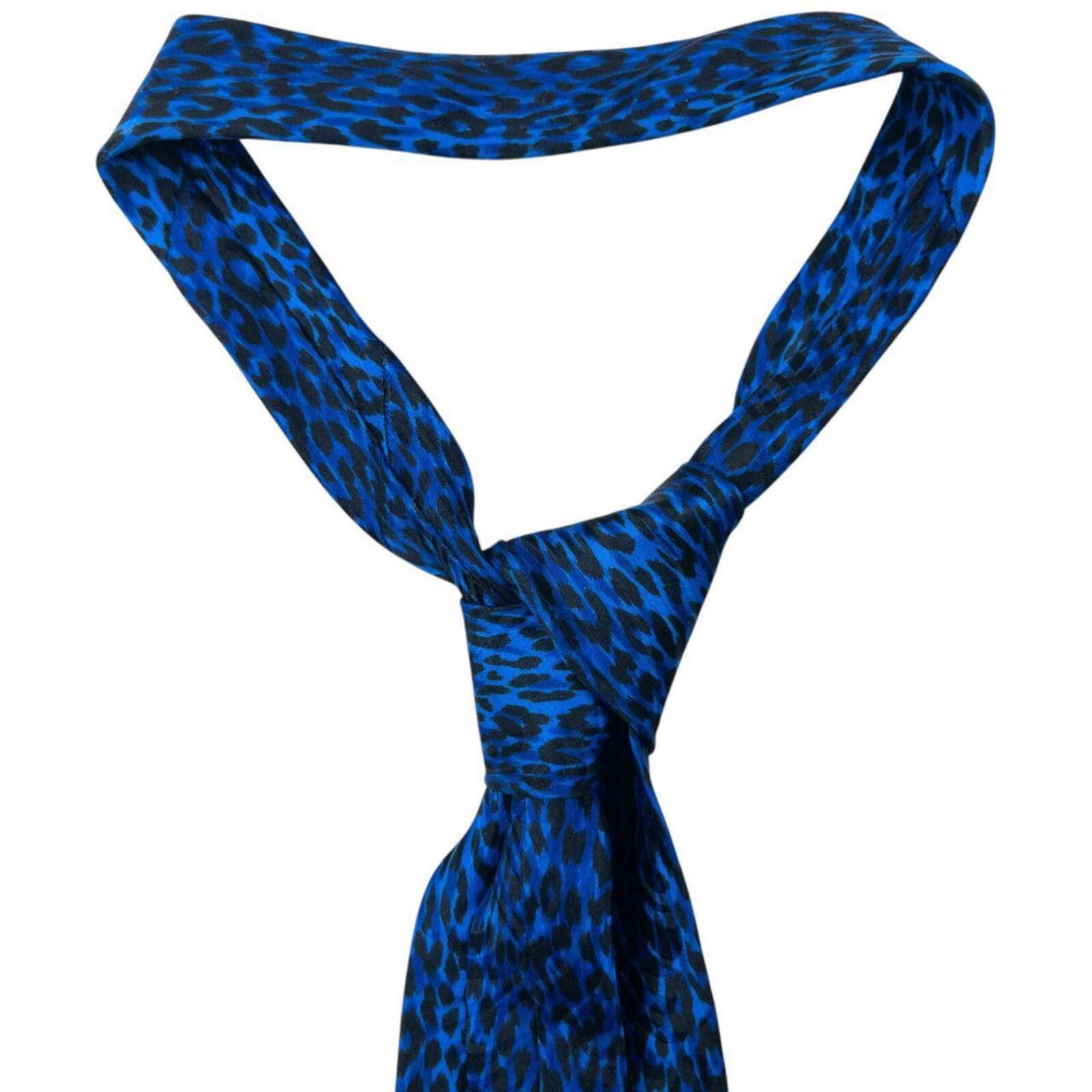 Versace Vintage 90s Gianni Versace Baroque Leopard Print Silk Tie Size ONE SIZE - 3 Thumbnail